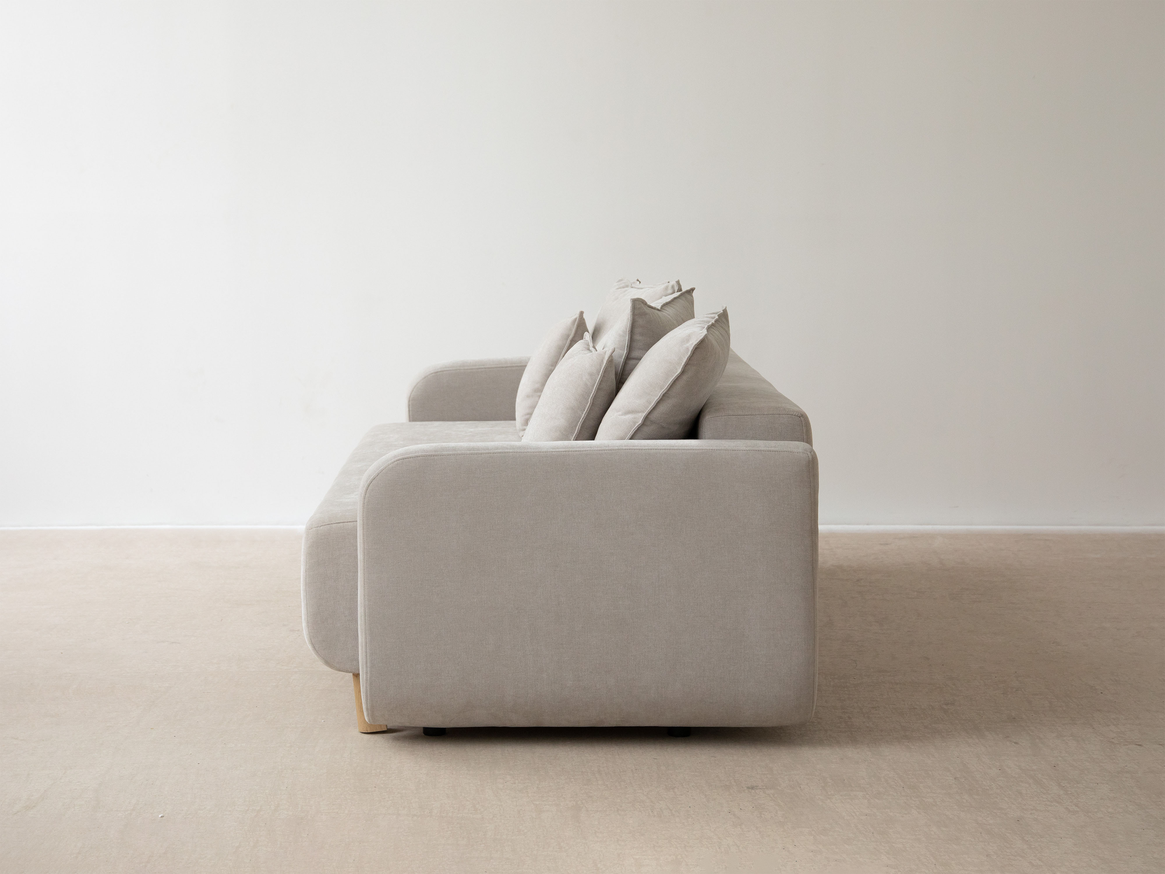 3-zitsbank met slaapfunctie ELEN groen chenille