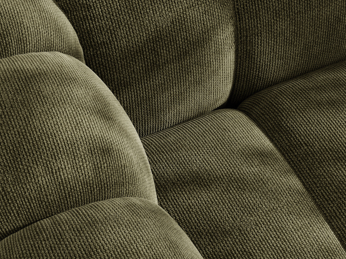 Sofa 3-osobowa z funkcją spania LUPINE zielony szenil – ujęcie 6