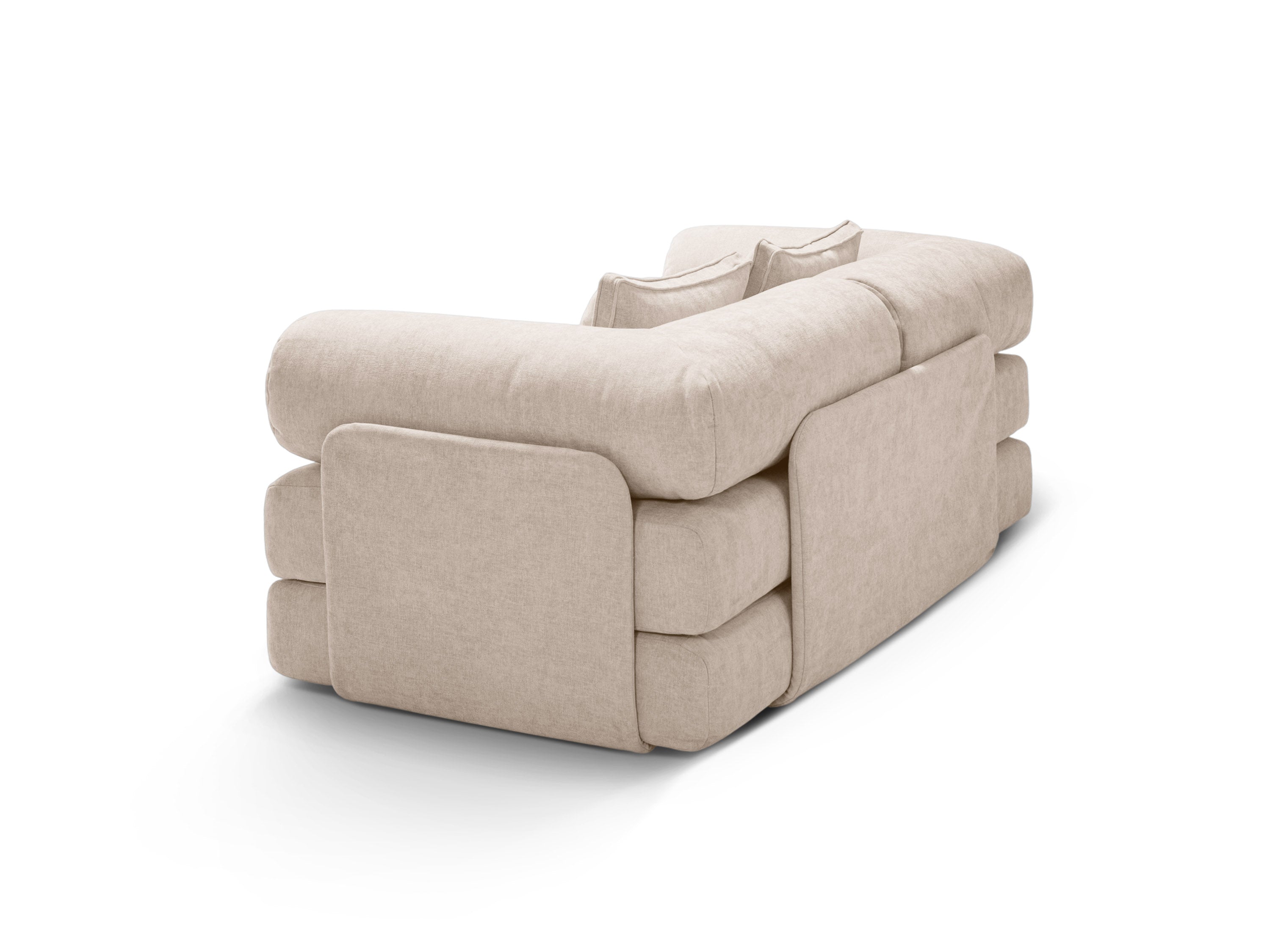 DREAMY beige 3-zitsbank met slaapfunctie