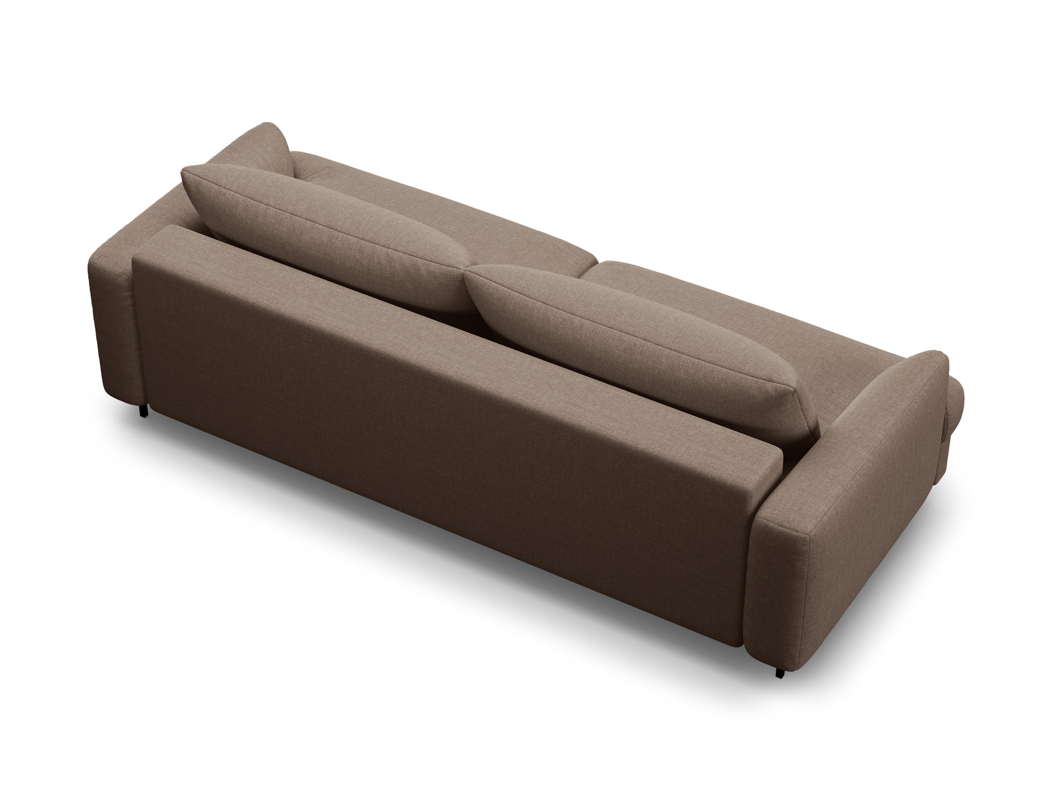 Sofa 3-Sitzer mit Schlaffunktion NAOMI cappuccino