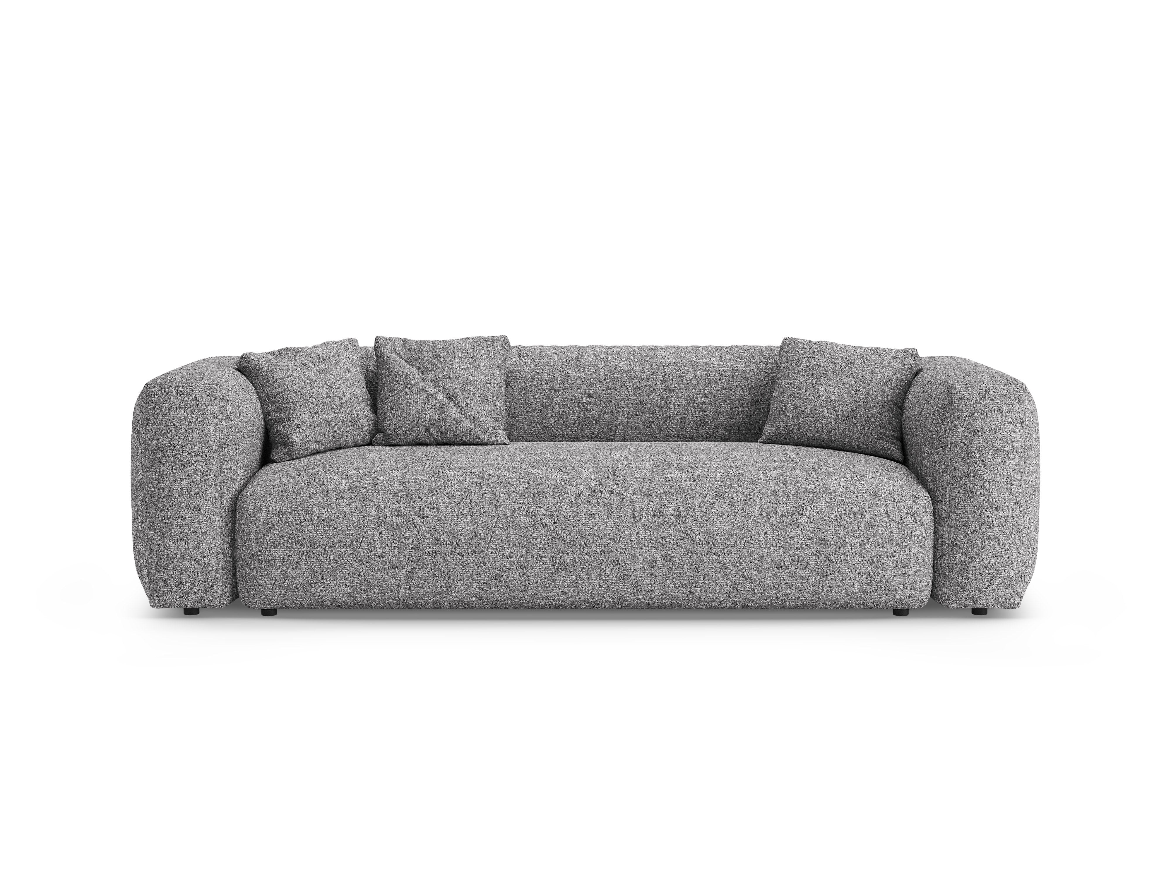 Sofa 3-zits met slaapfunctie MARTINA grafiet boucle