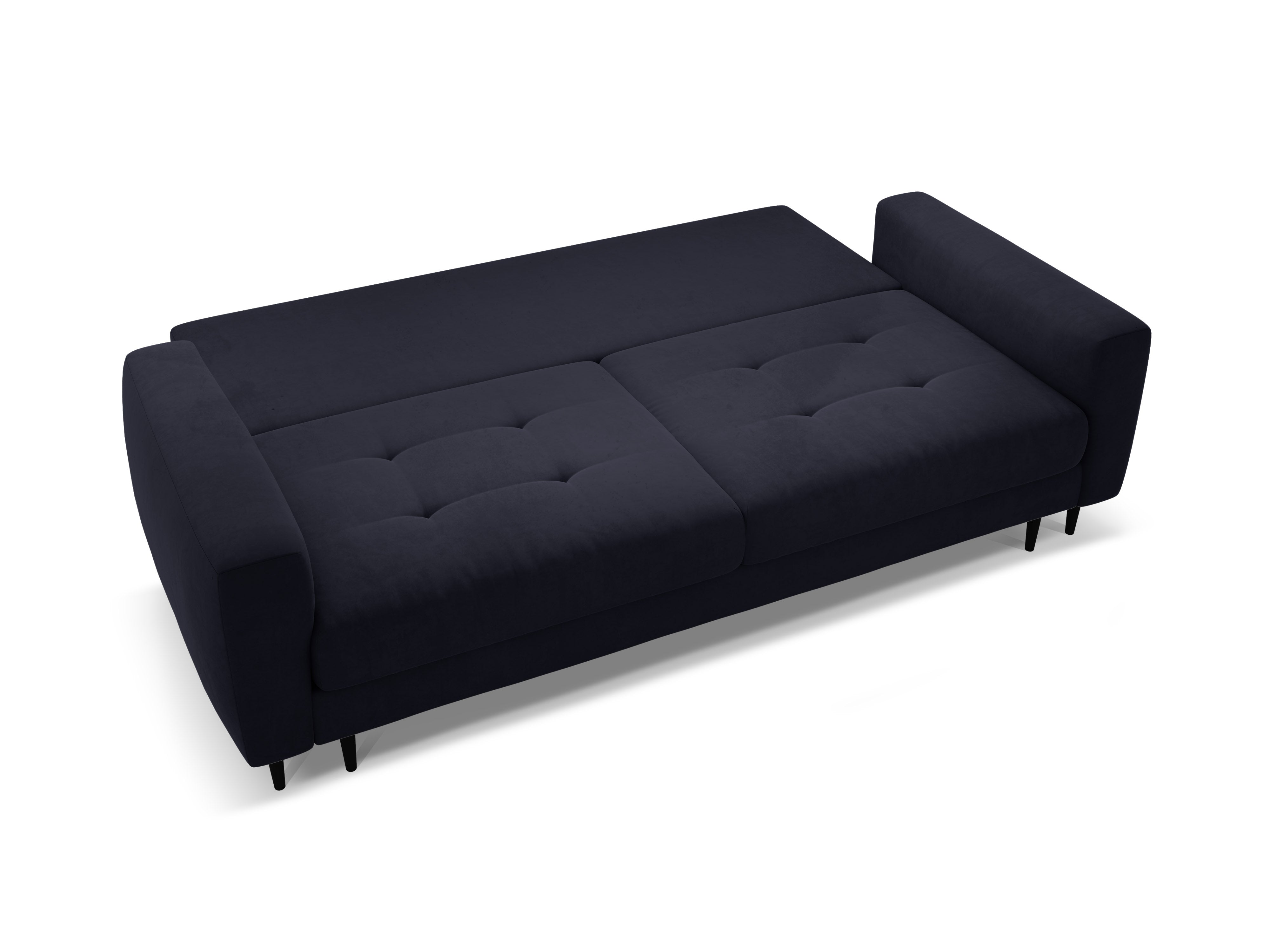 Sofa aus Samt für 3 Personen mit Schlaffunktion BEMY königsblau
