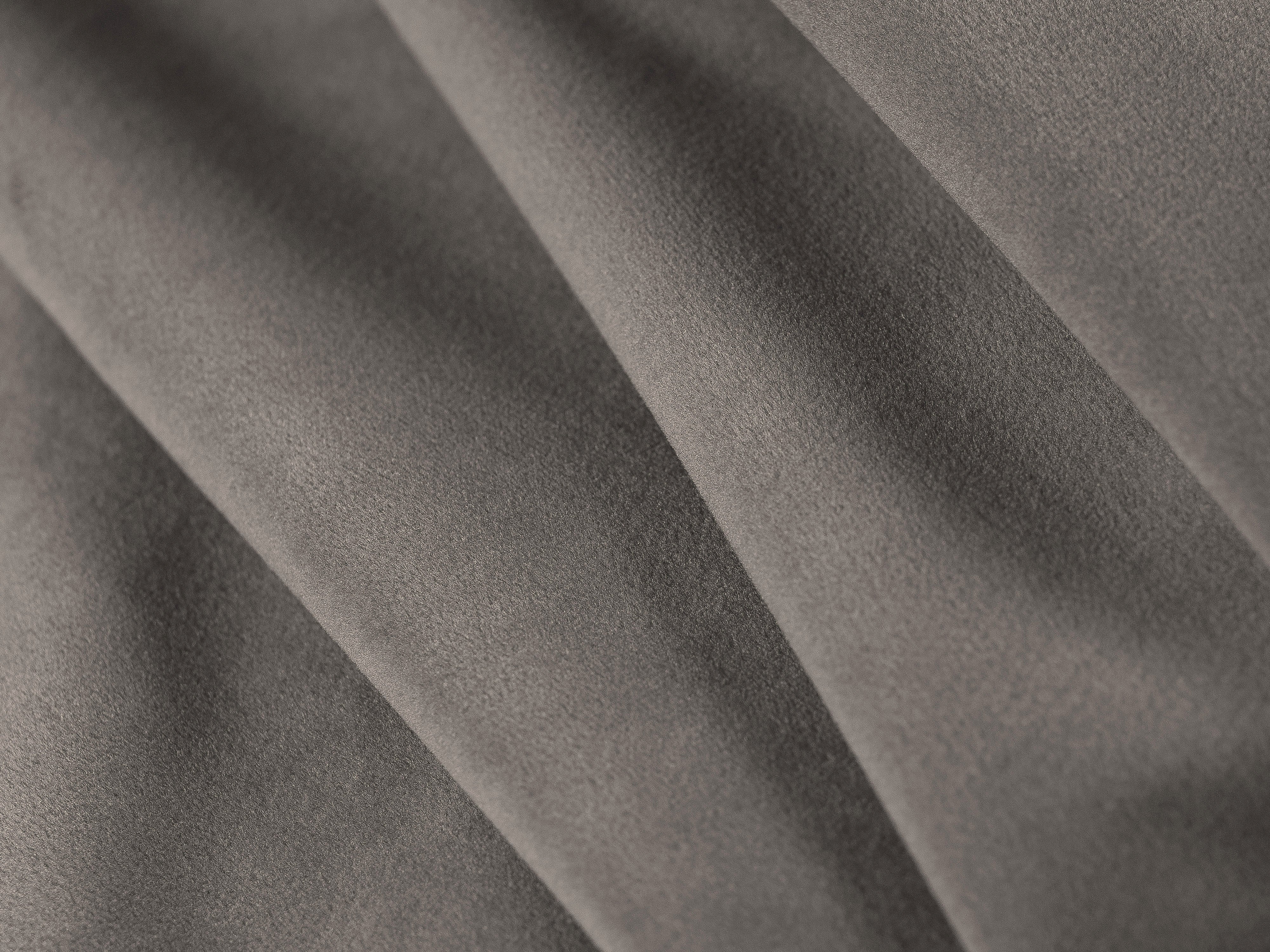 Grijze 3-zits fluwelen bank met slaapfunctie BEMY