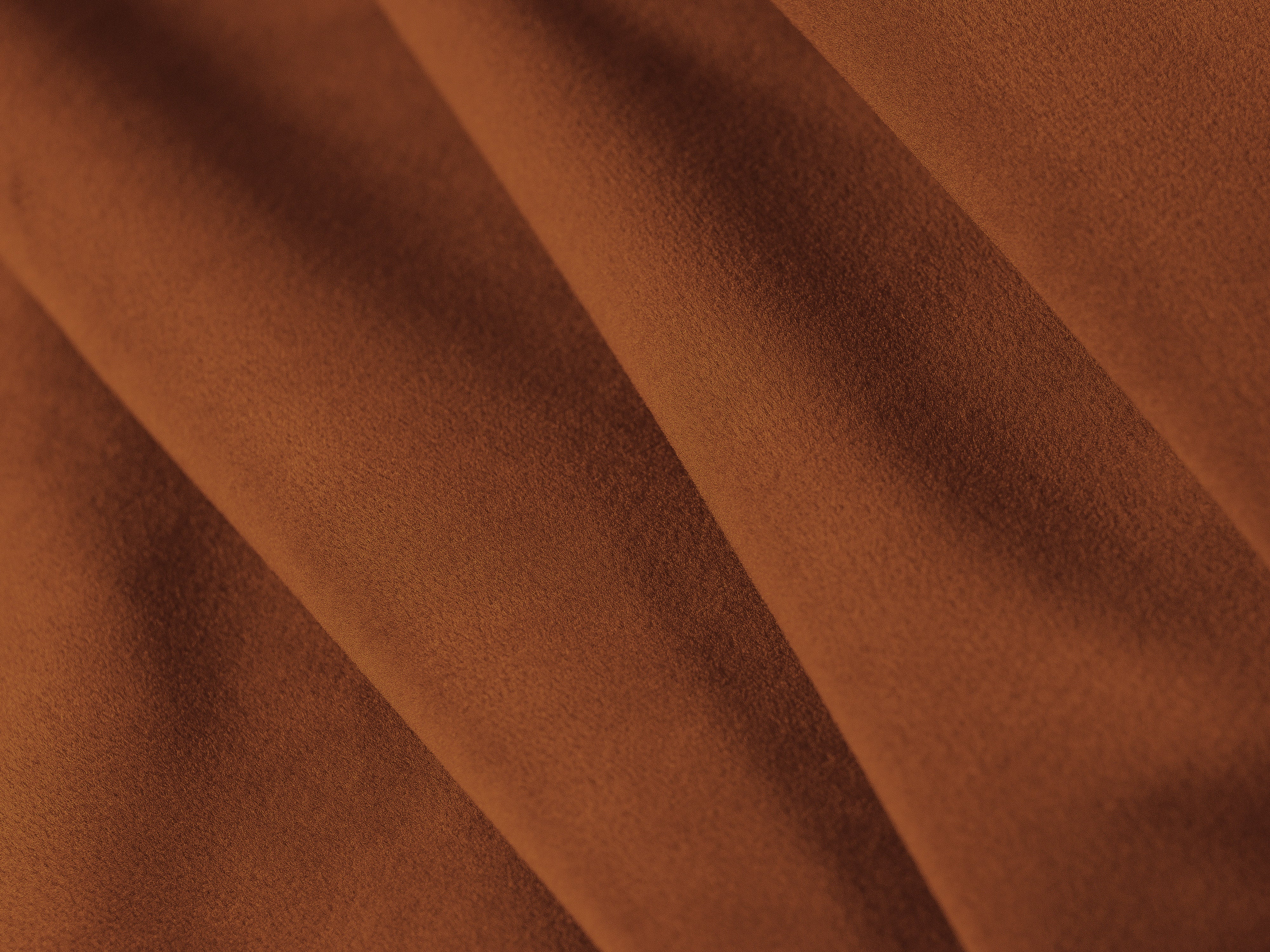 Sofa van fluweel voor 3 personen met slaapfunctie DORMI terracotta