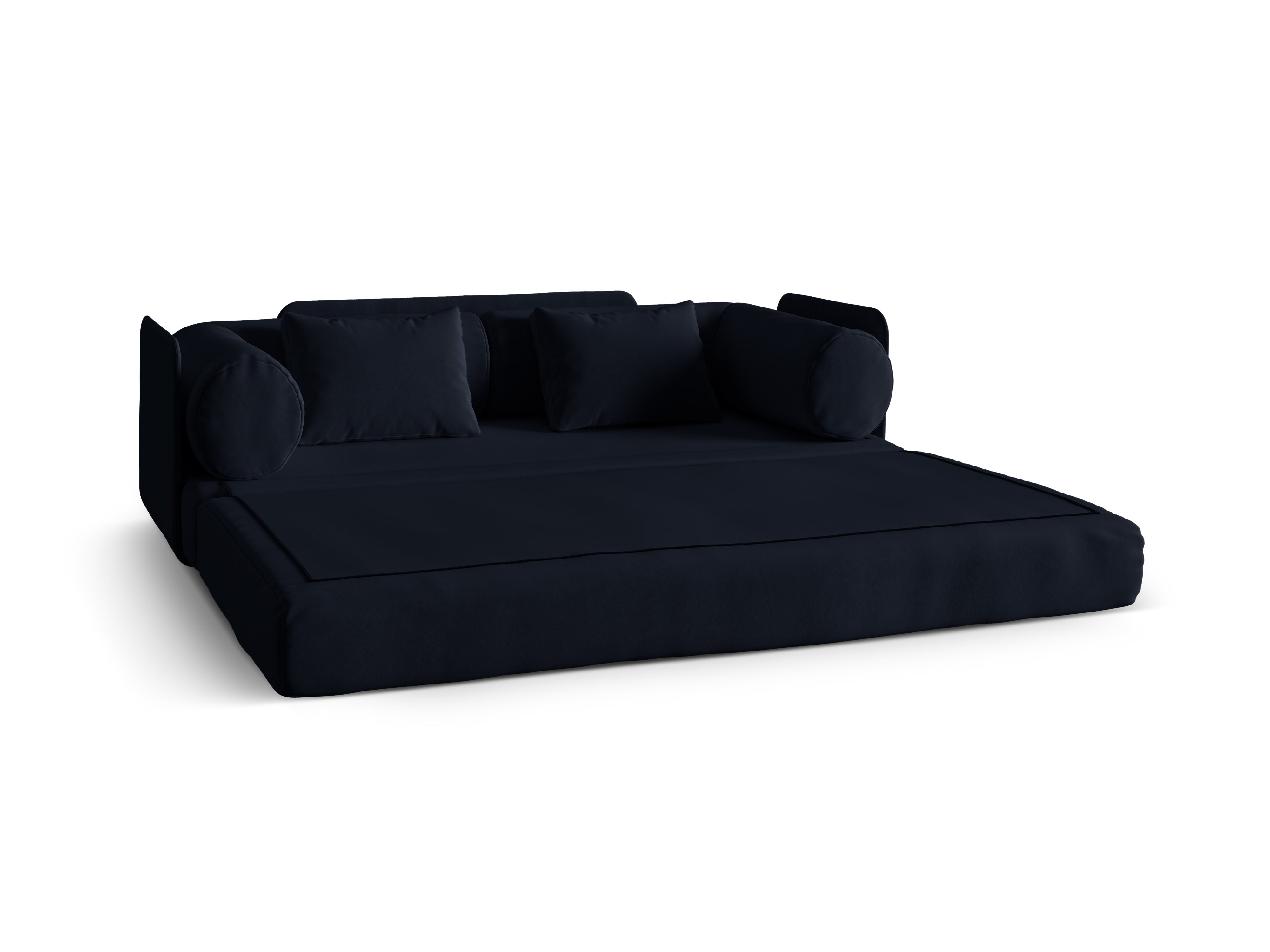 Sofa DREAMY 3-Sitzer mit Schlaffunktion in königsblauem Samt