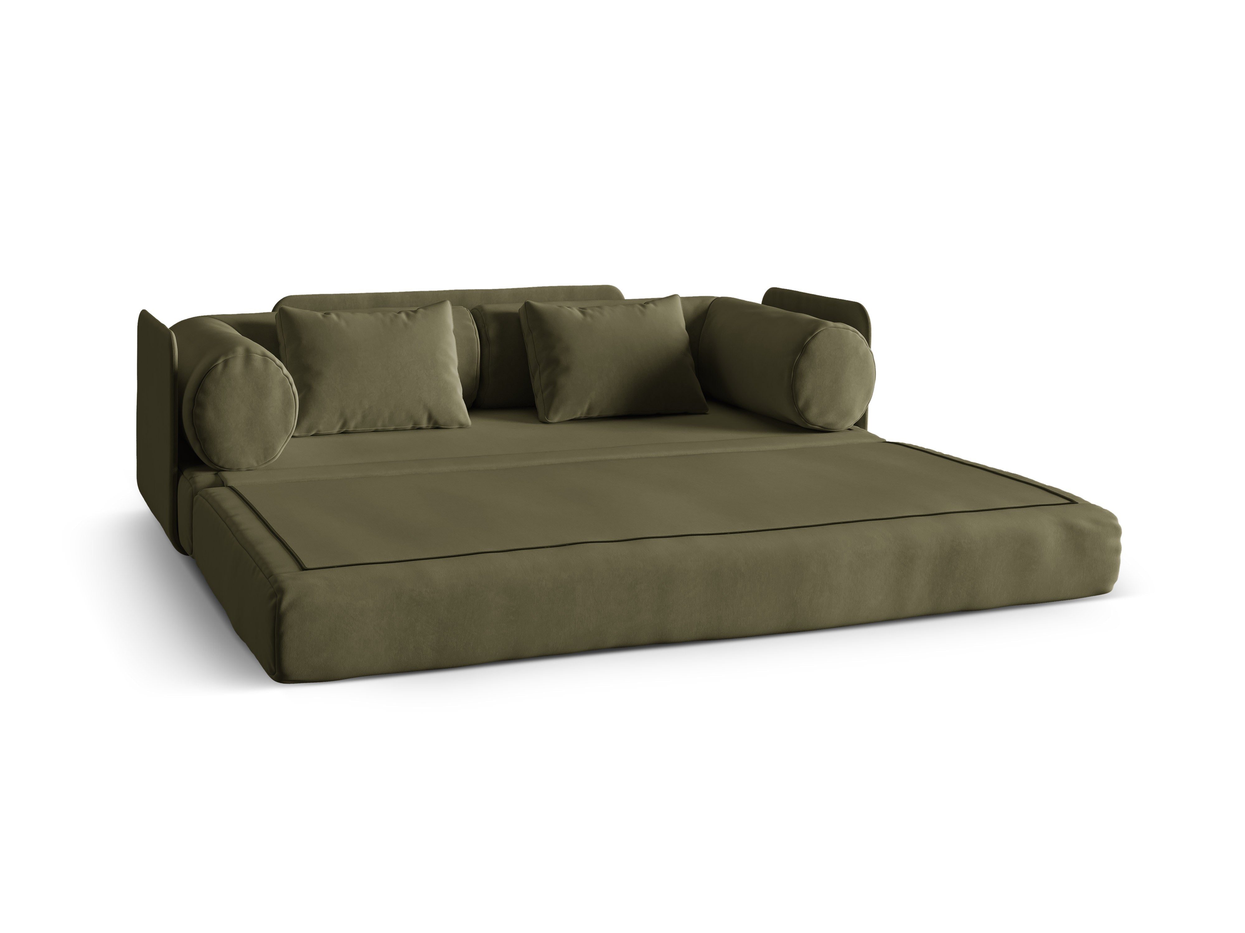 Sofa DREAMY 3-Sitzer mit Schlaffunktion in Grün