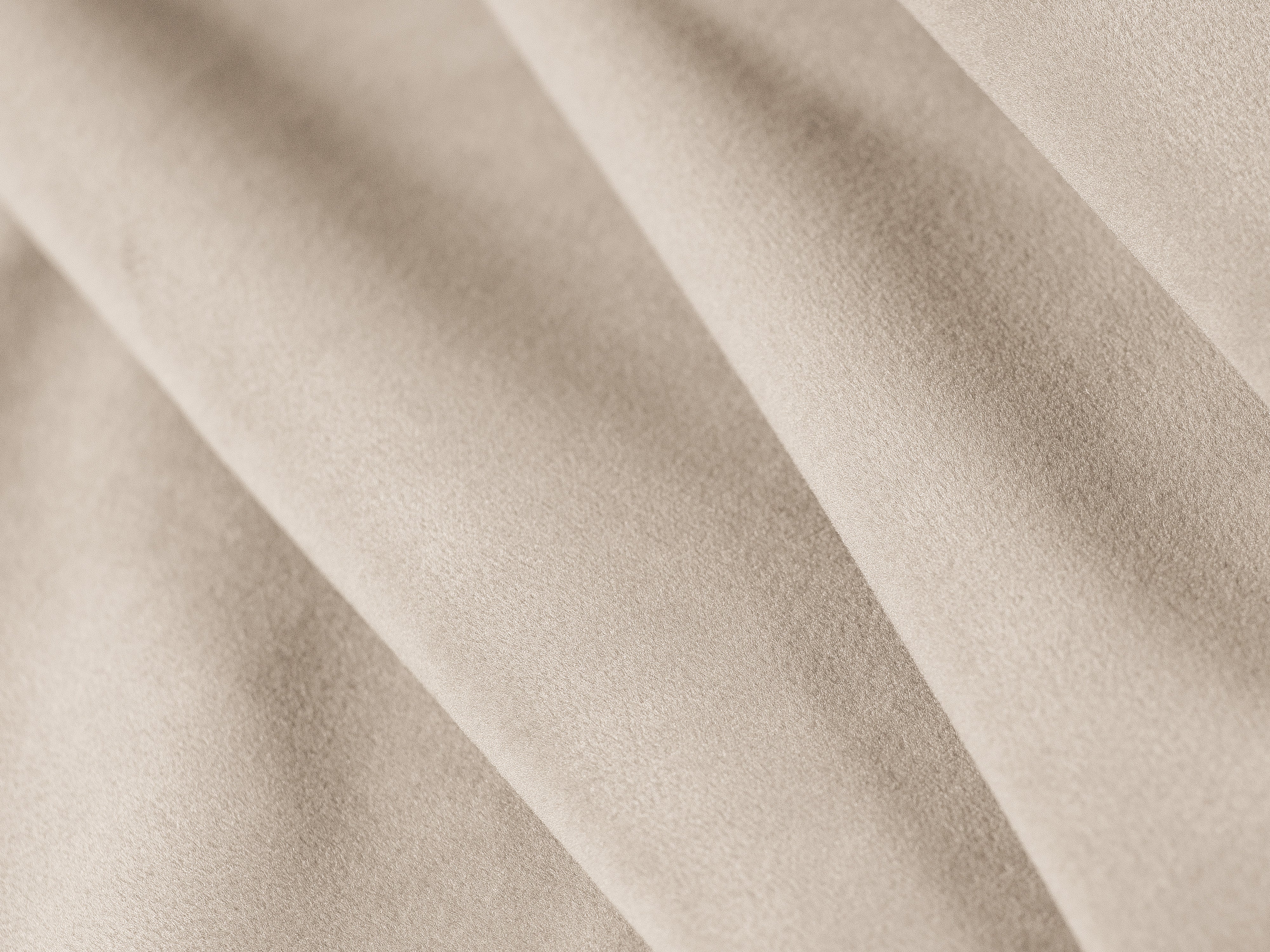 Beige 3-zits fluwelen bank met slaapfunctie NAOMI