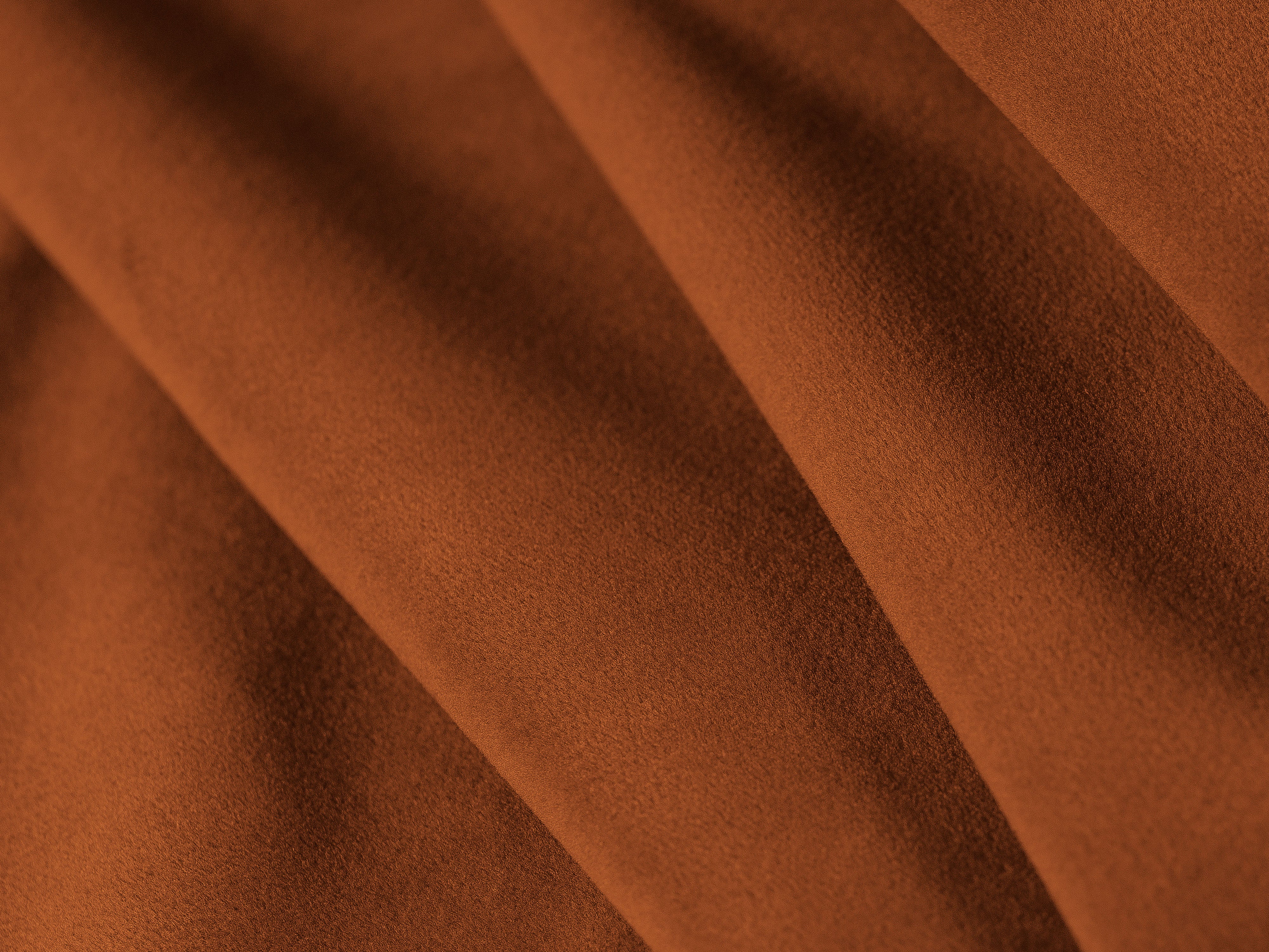 Sofa van fluweel 3-zits met slaapfunctie NAOMI terracotta