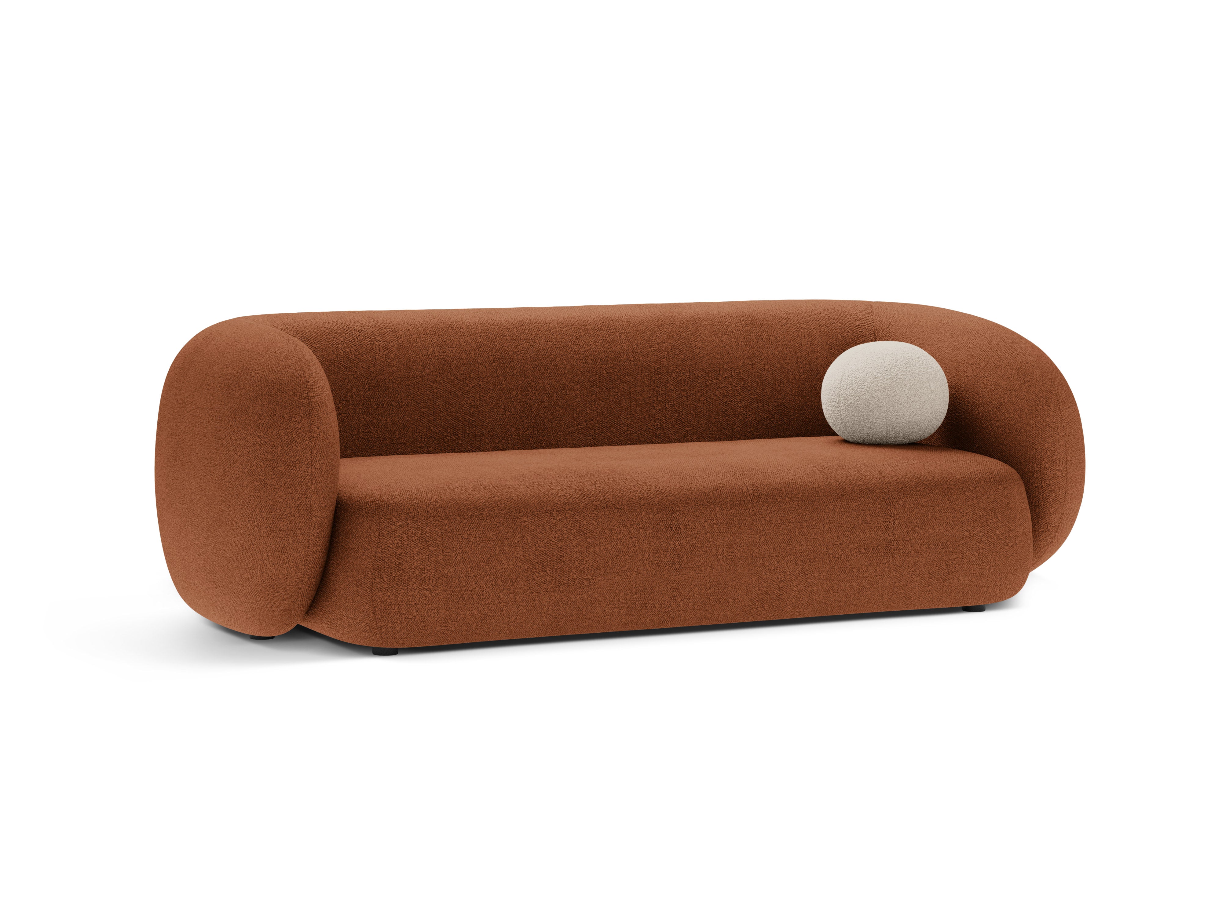 Sofa 3-zits KATE terracotta boucle