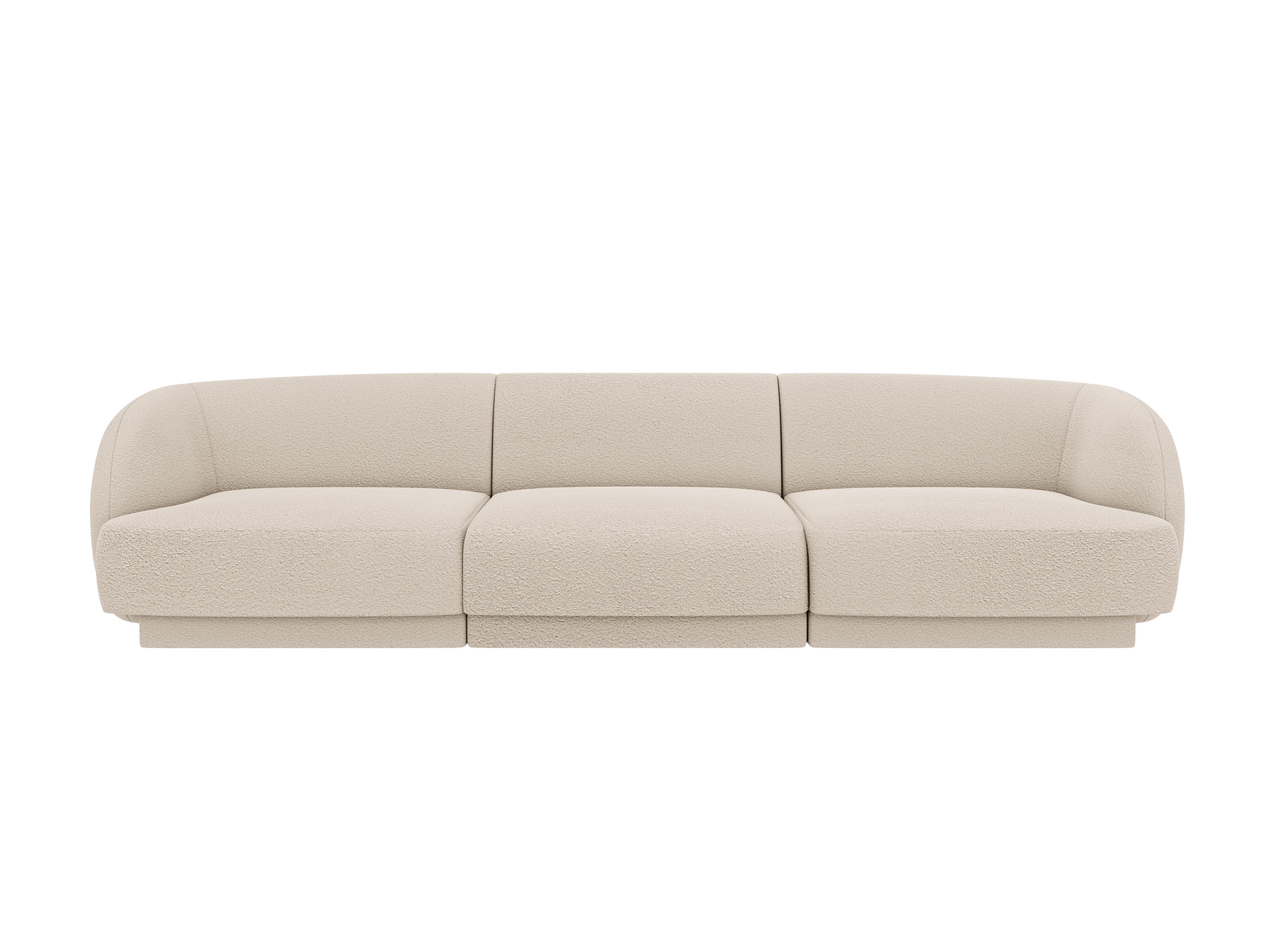Sofa 3-Sitzer MILEY beige Boucle