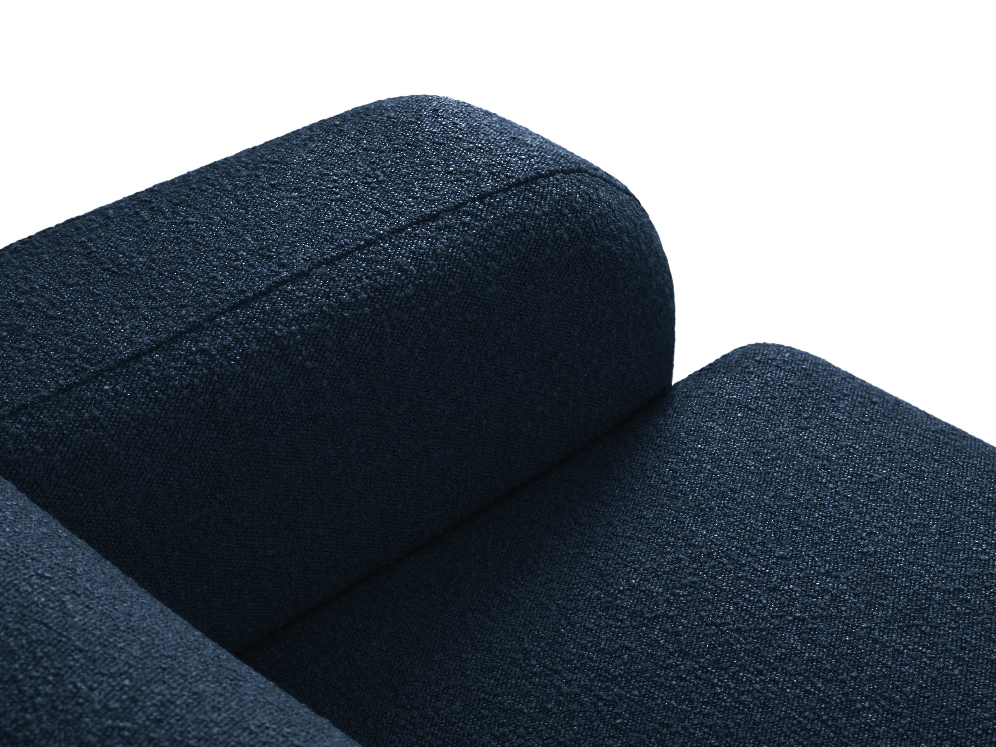 Sofa w tkaninie boucle 3-osobowa MOLINO granatowy Micadoni    Eye on Design