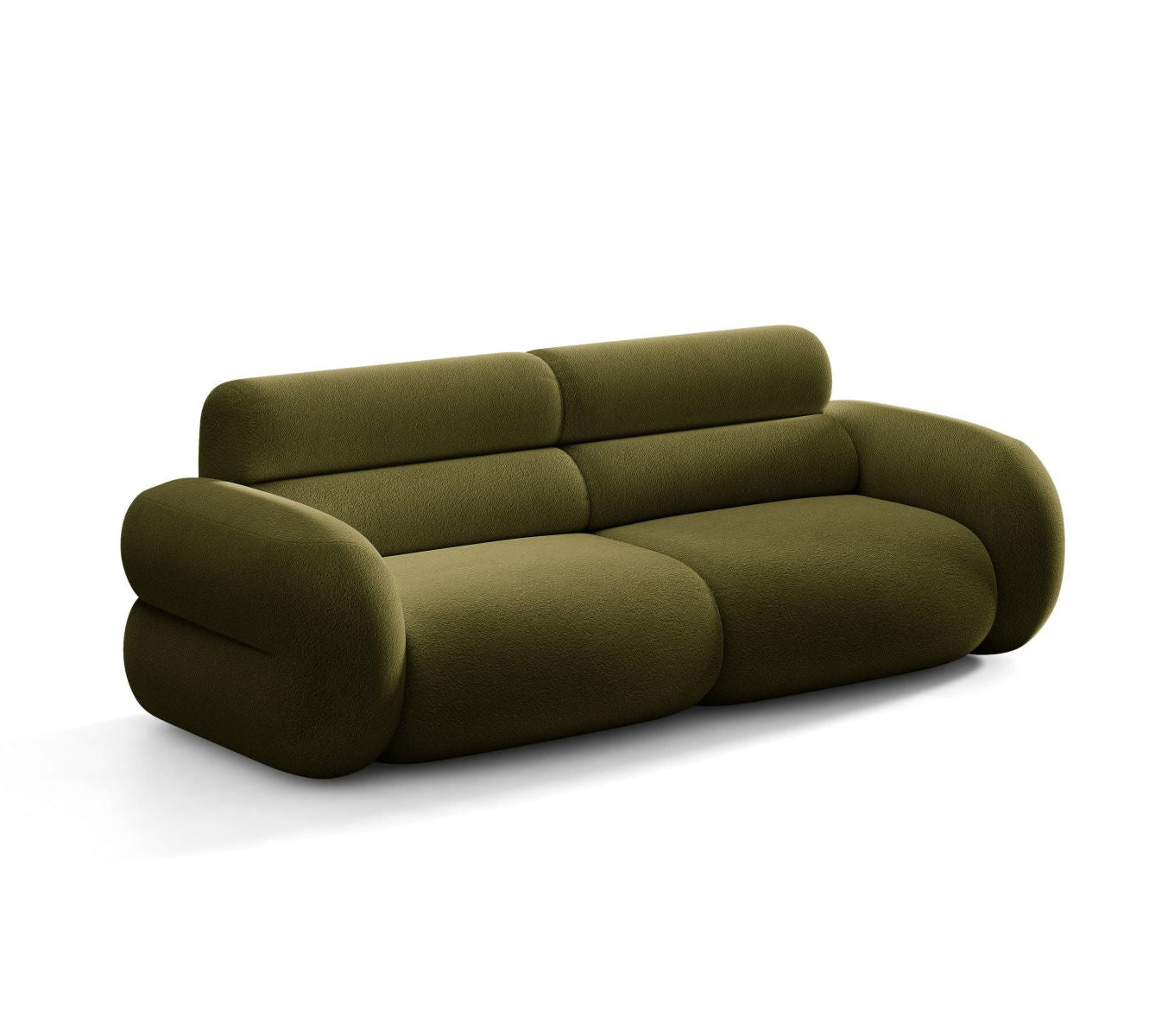 Sofa 3-zits NEO olijfgroene boucle