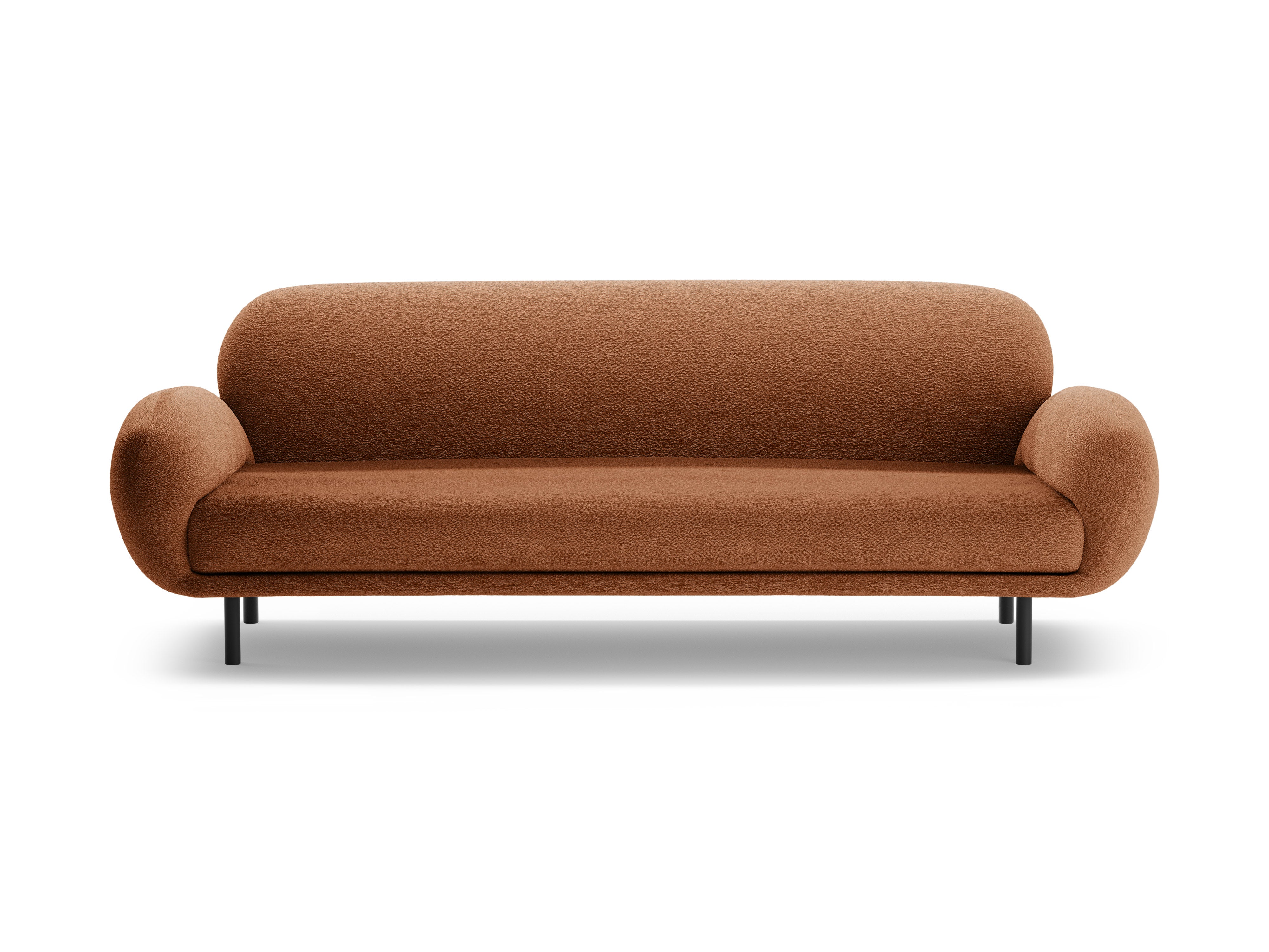 3-seater Sofa POPPY terracotta boucle