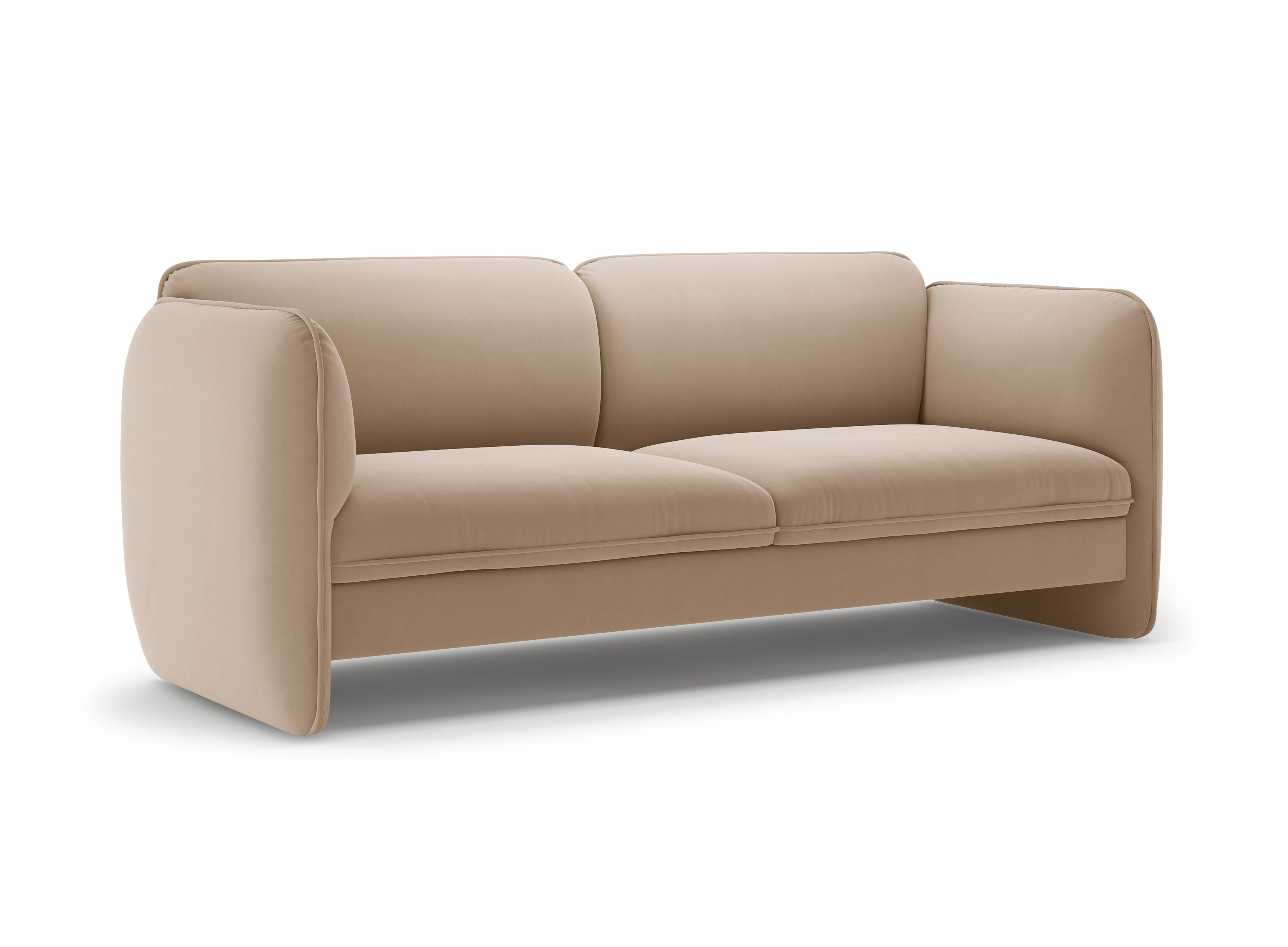 Sofa 3-zits fluweel GEORGIA beige