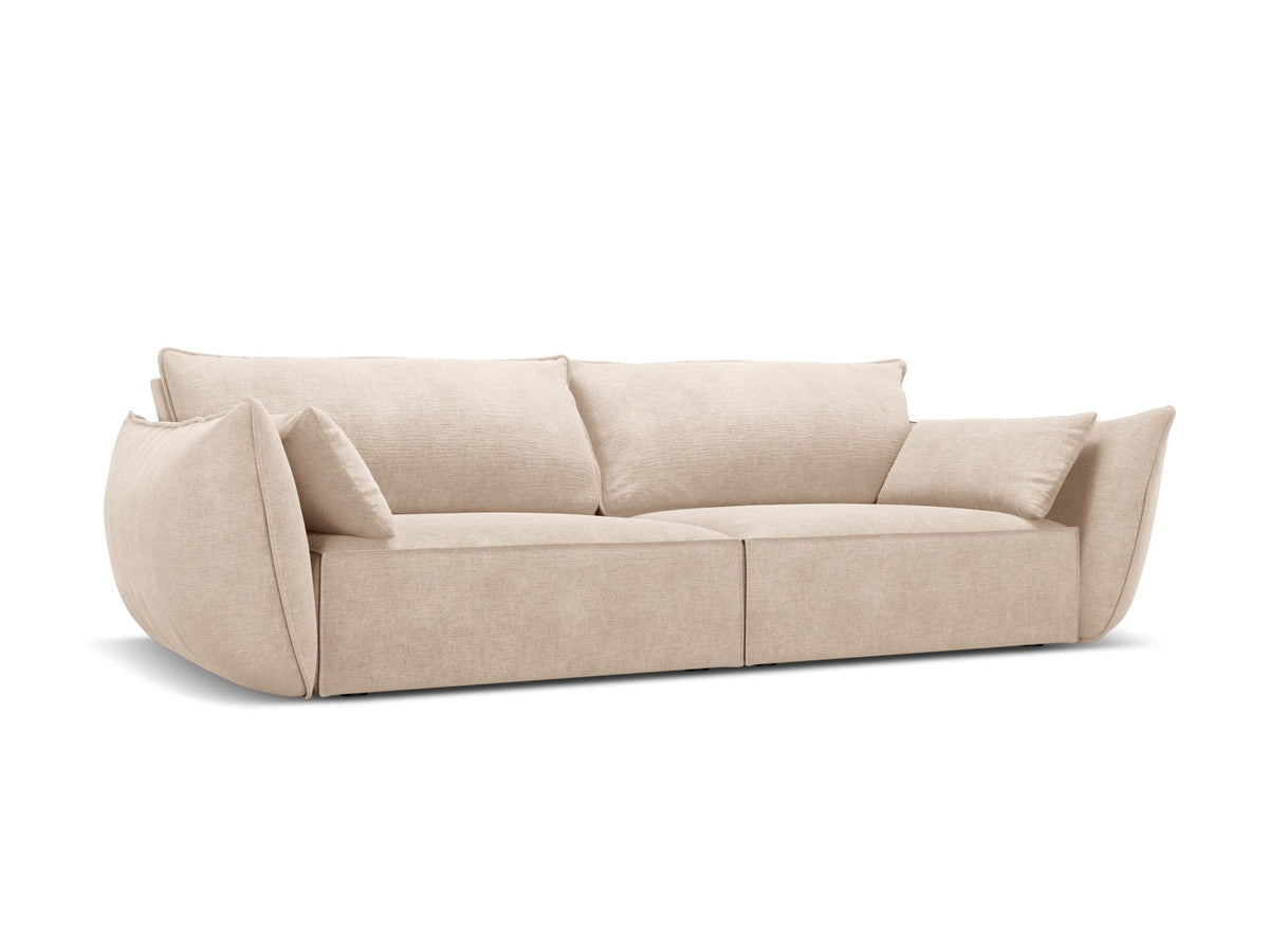 Sofa 3-osobowa KAELLE beżowy szenil Over The Horizon – ujęcie boczne