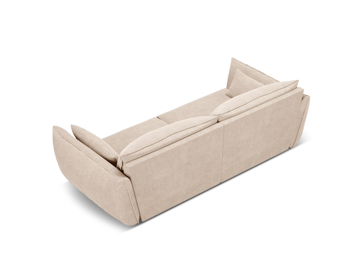 Sofa 3-osobowa KAELLE beżowy szenil Over The Horizon – ujęcie tylne