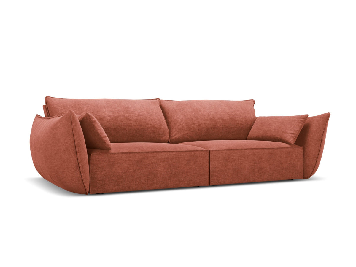 Sofa 3-osobowa KAELLE terakota szenil Over The Horizon – ujęcie boczne