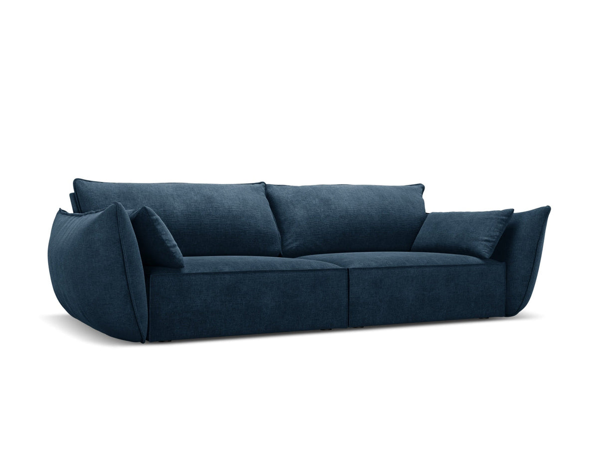 Sofa 3-osobowa KAELLE kobaltowy szenil Over The Horizon – ujęcie boczne
