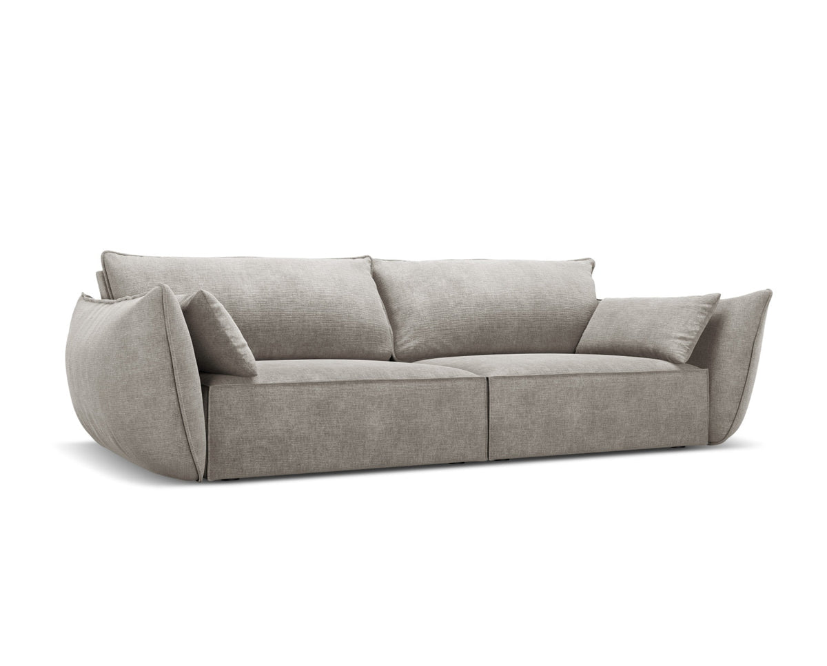Sofa 3-osobowa KAELLE jasnoszary szenil Over The Horizon – ujęcie boczne
