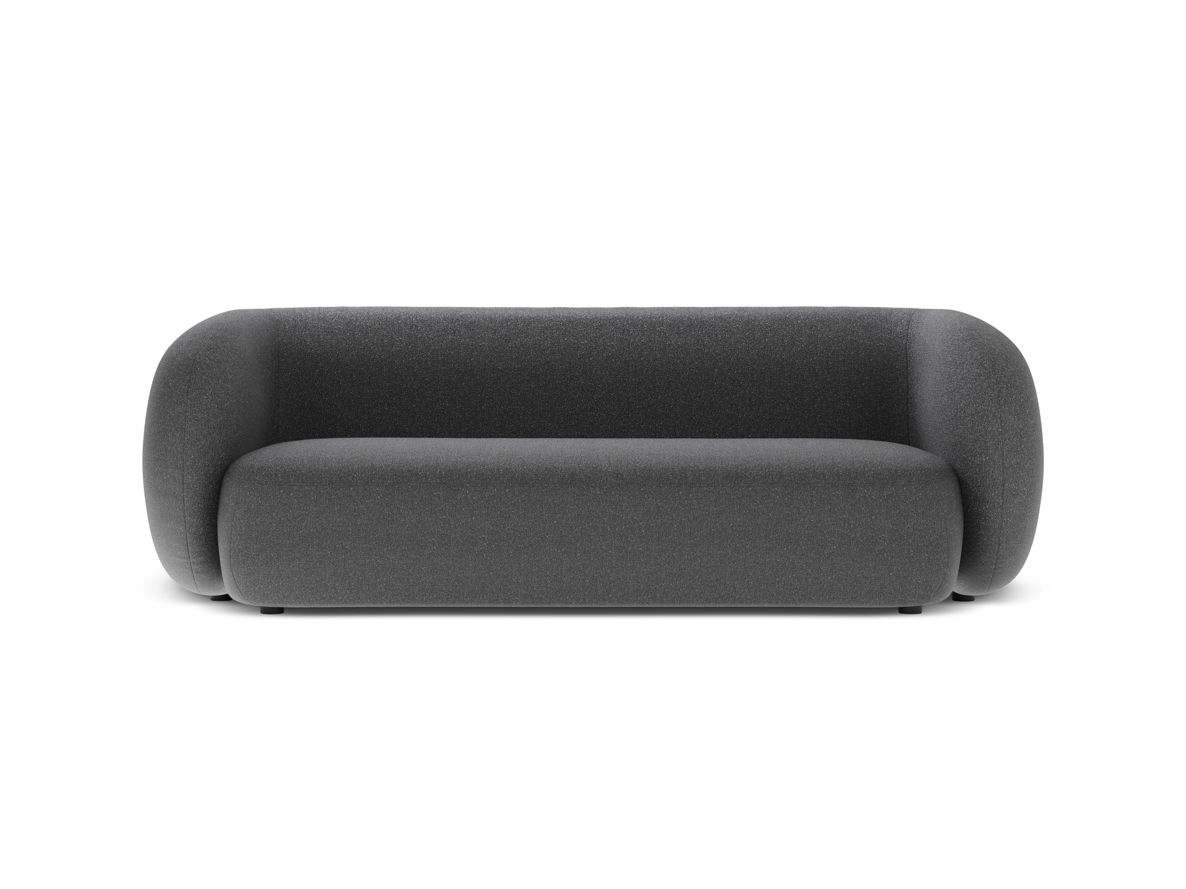 Sofa 3-zits KATE donkergrijs gemêleerd
