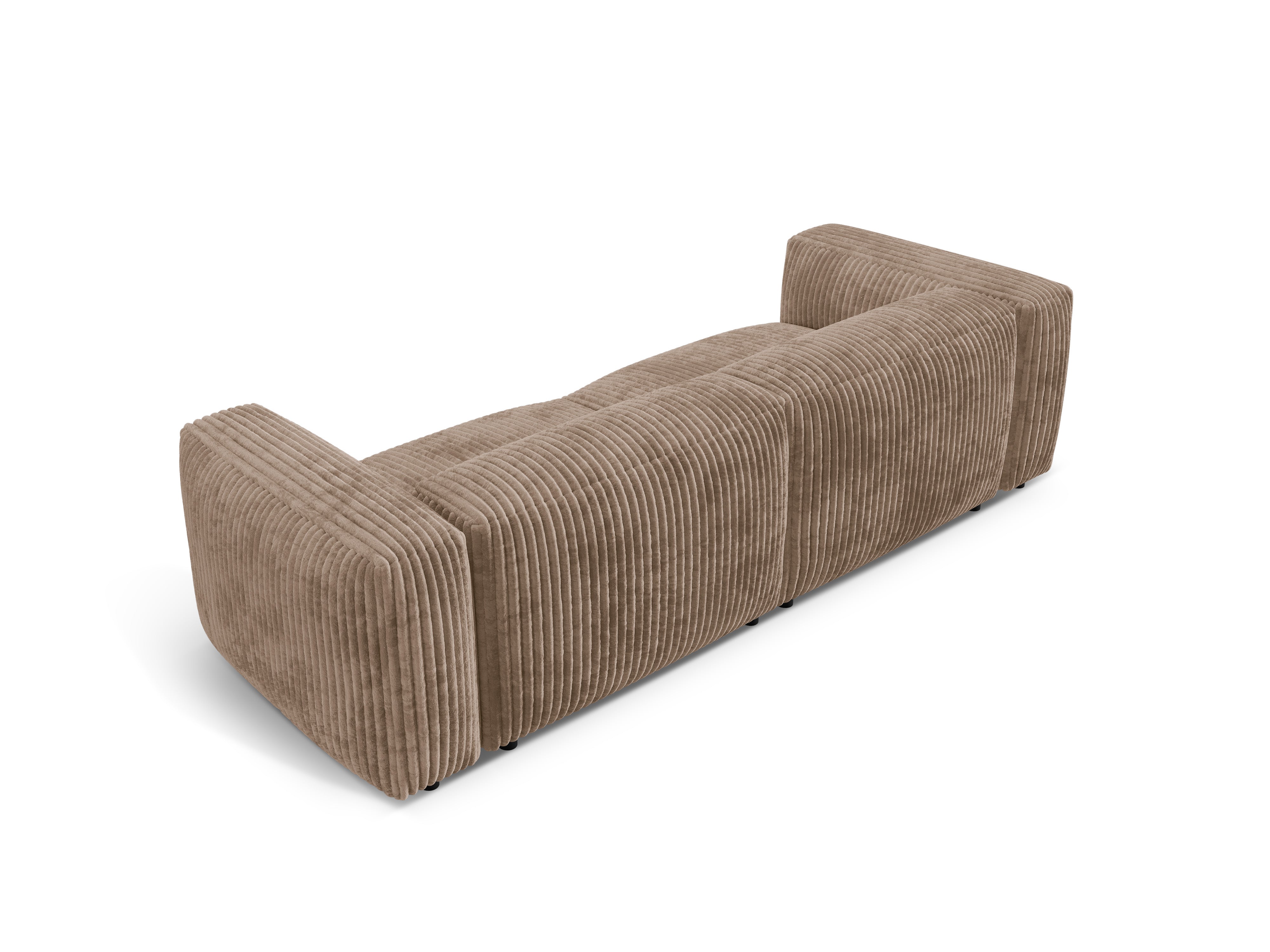 Martina 3-person sofa dark-beige corduroy