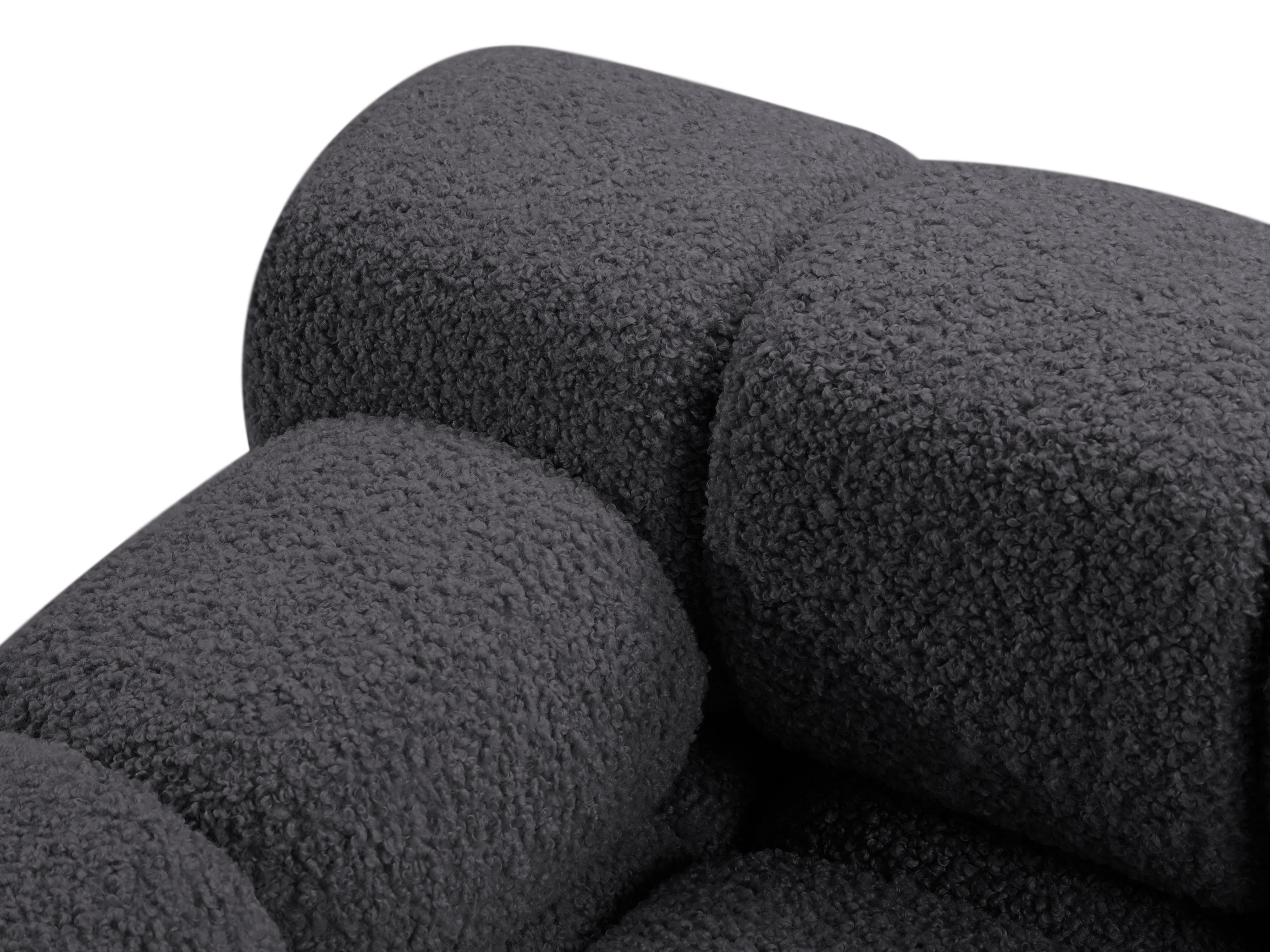 Modulaire 3-zitsbank BELLIS in grafiet boucle