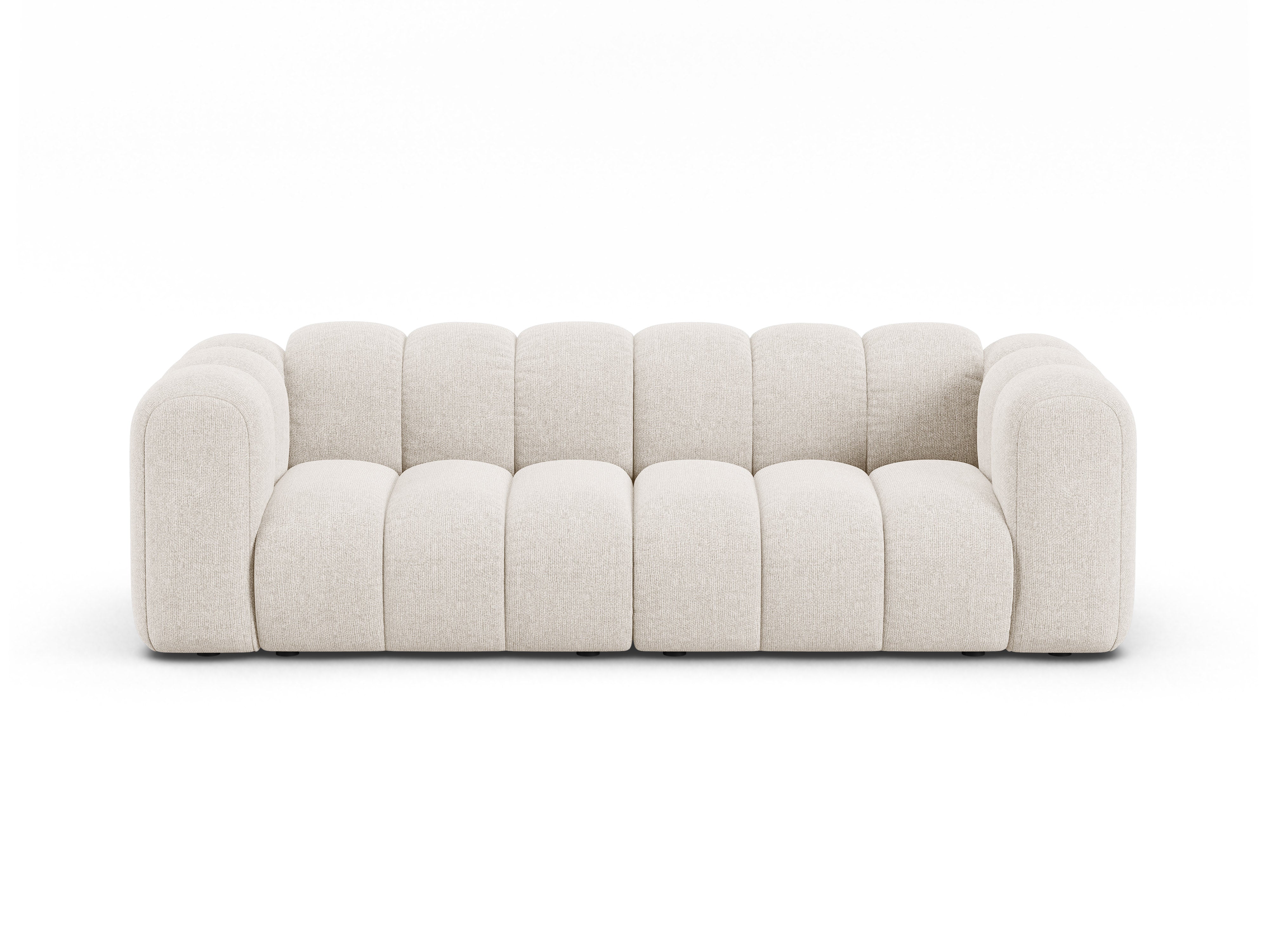 Sofa 3-Sitzer LUPINE hellbeige Chenille