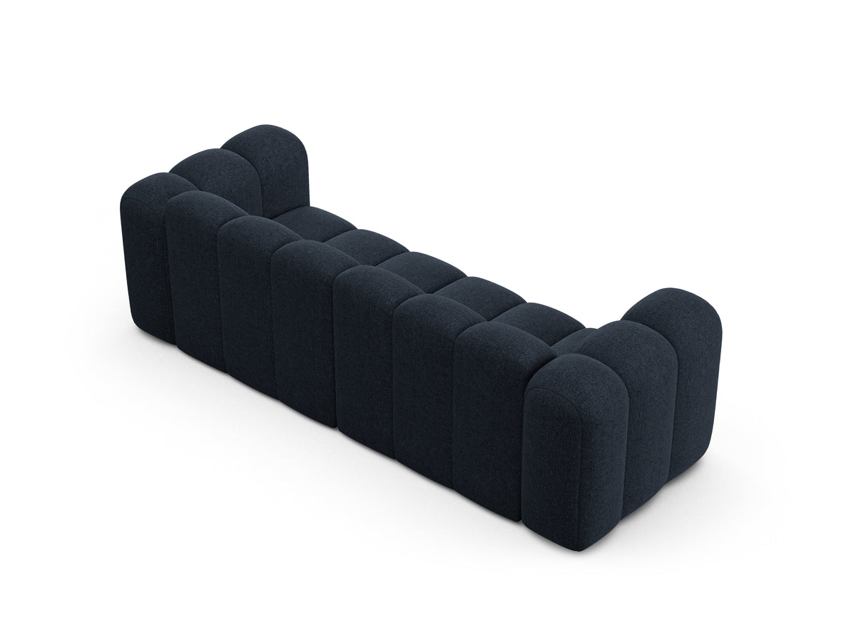Sofa 3-osobowa LUPINE granatowy szenil do salonu – Micadoni