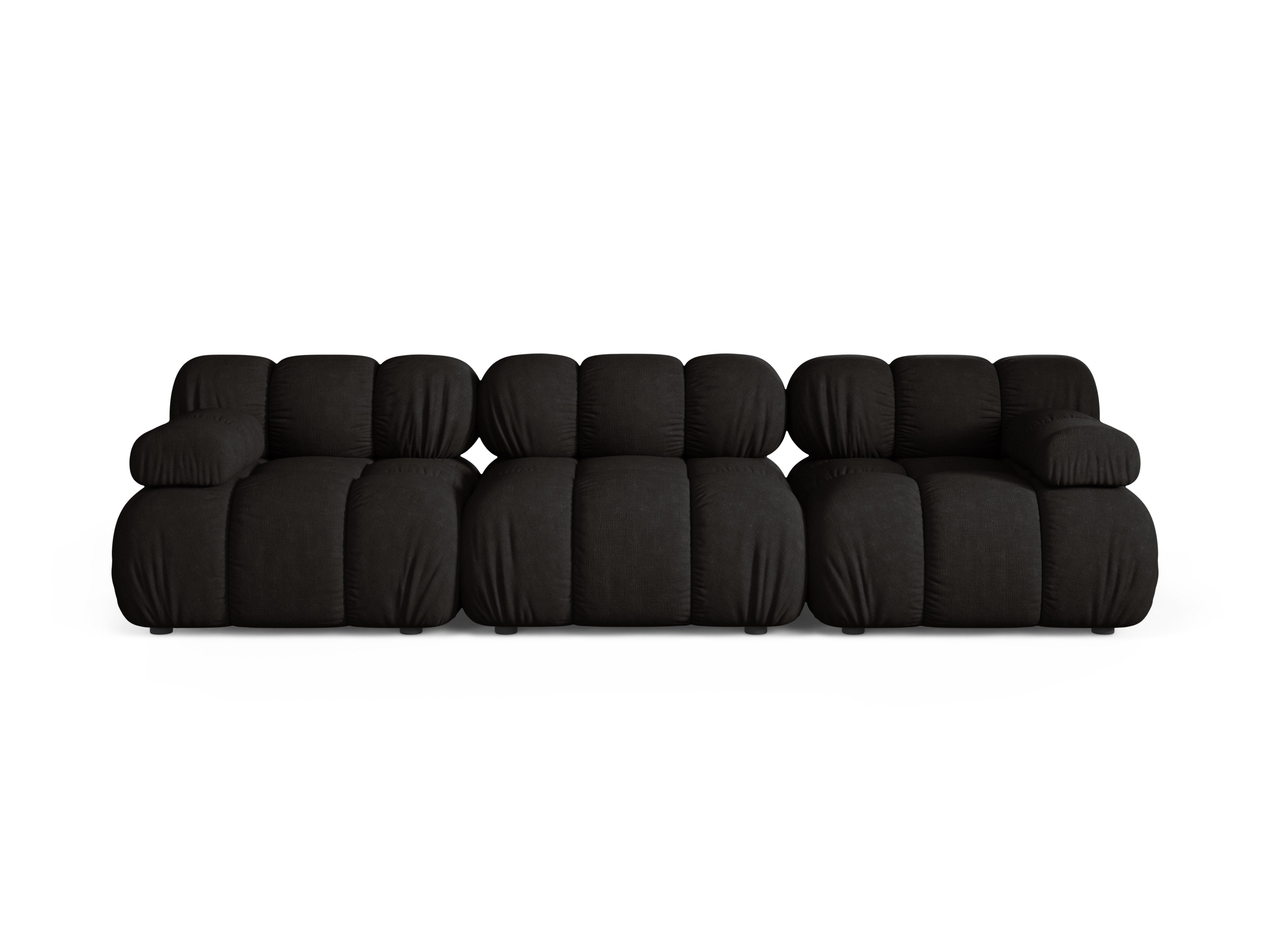 Modulaire 3-zitsbank BELLIS zwart