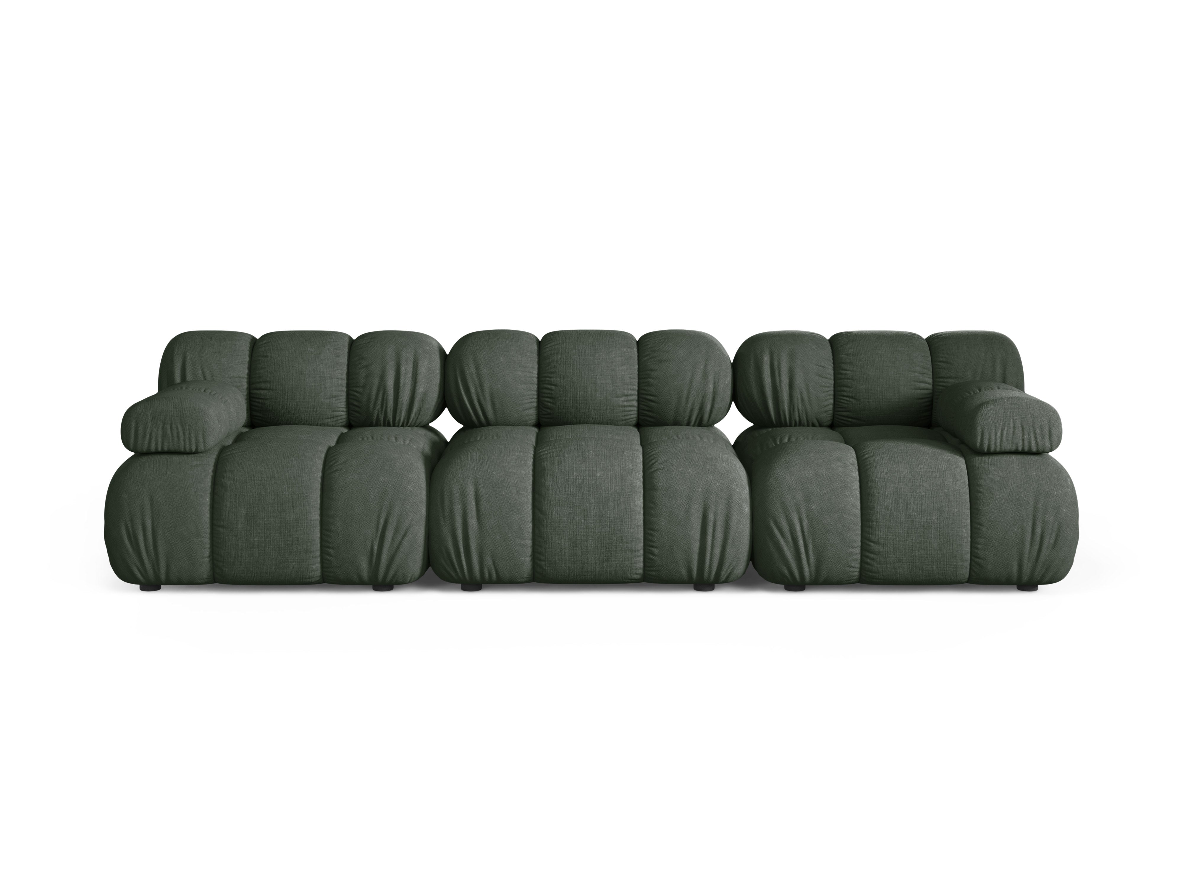Modulaire 3-zitsbank BELLIS donkergroen