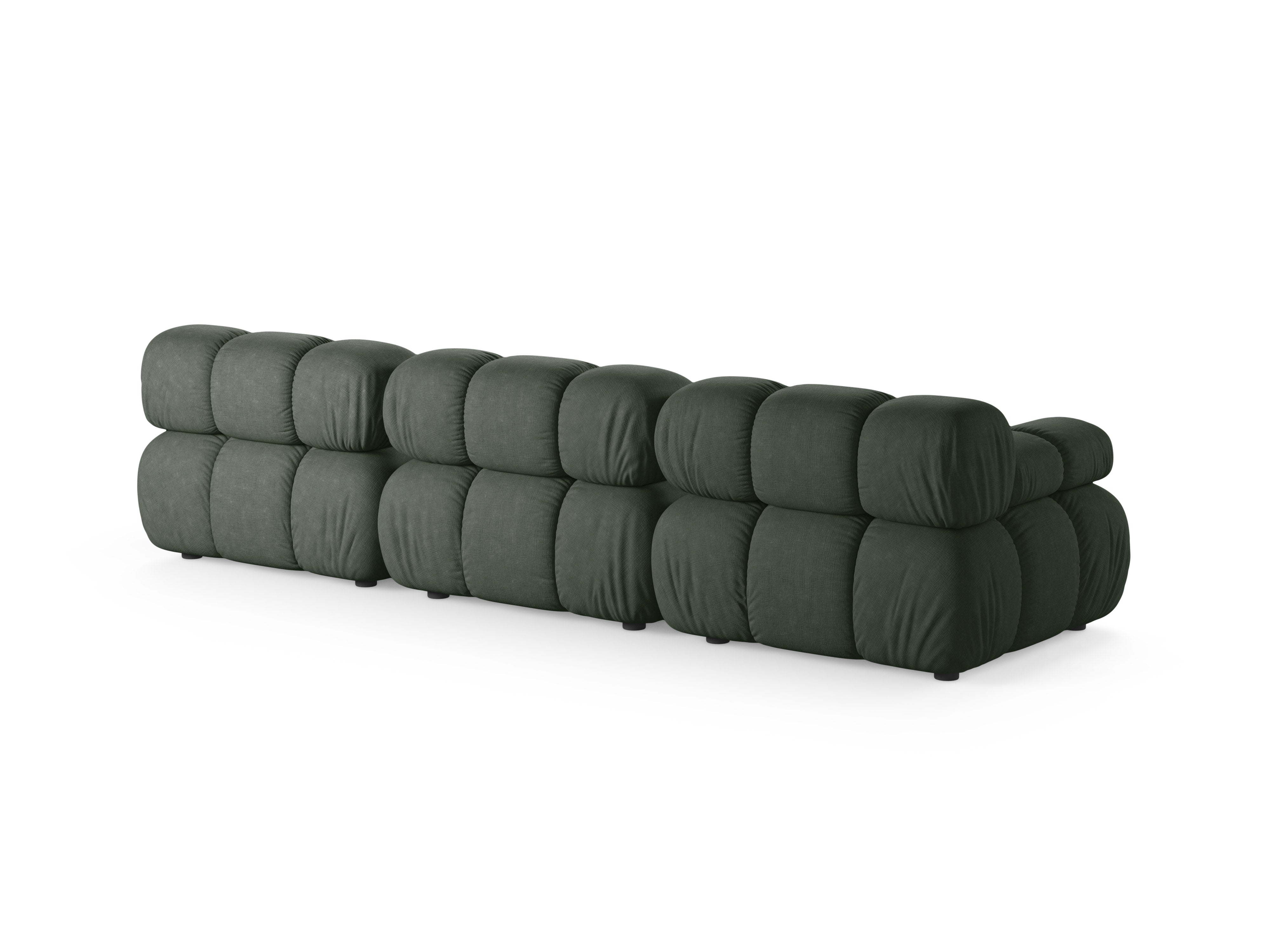 Modulaire 3-zitsbank BELLIS donkergroen