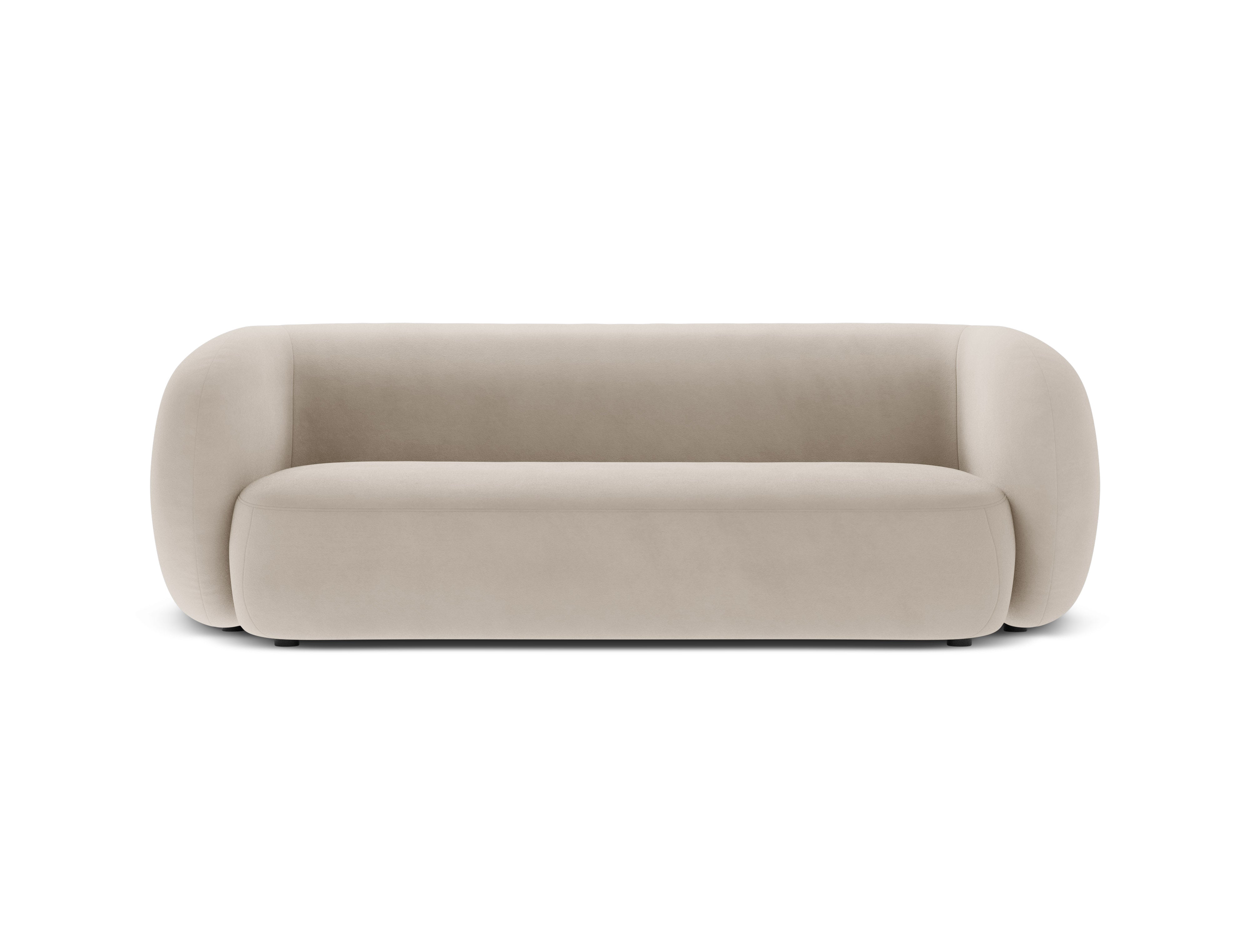 Sofa van fluweel 3-zits KATE beige