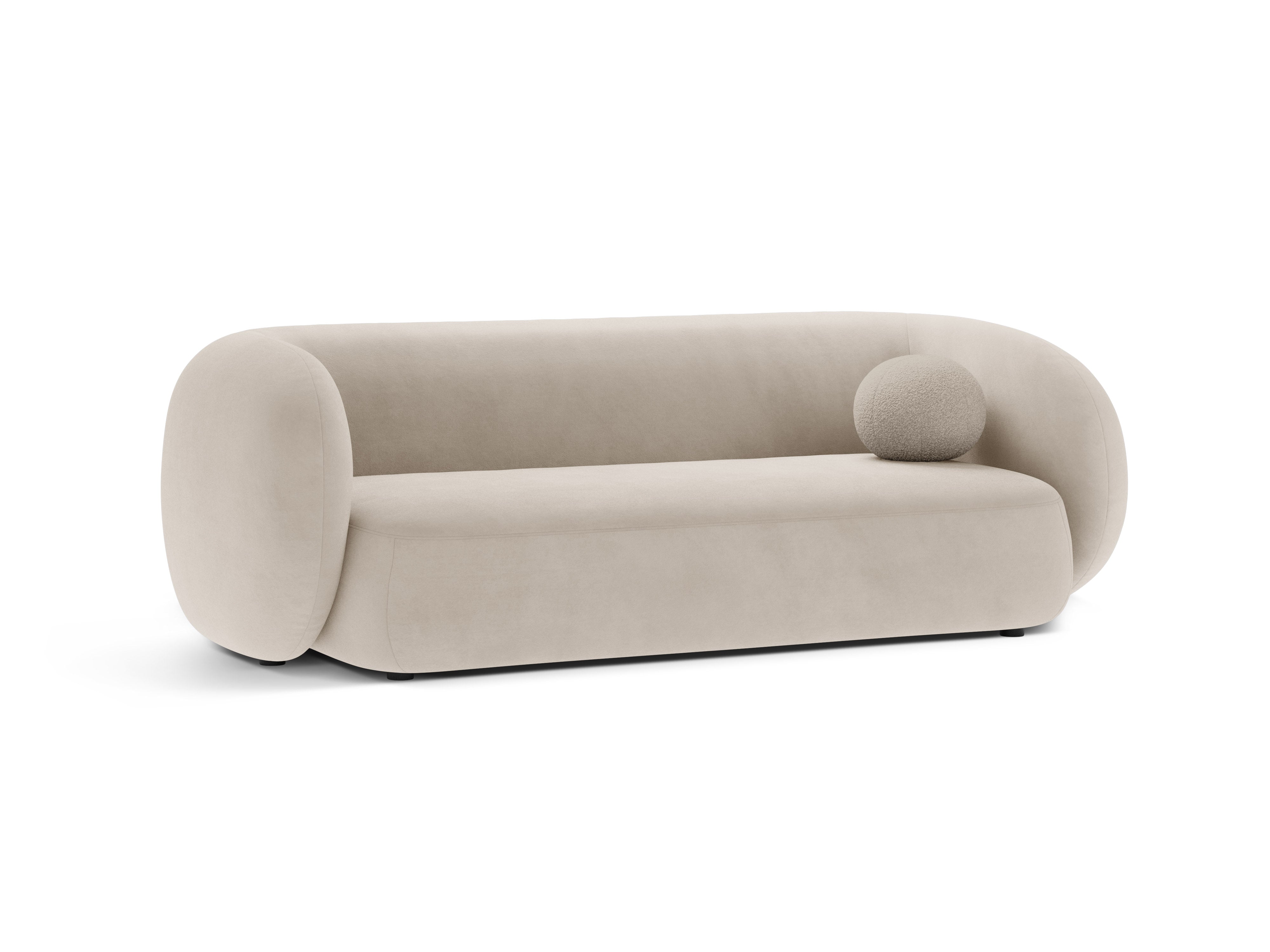 Sofa van fluweel 3-zits KATE beige