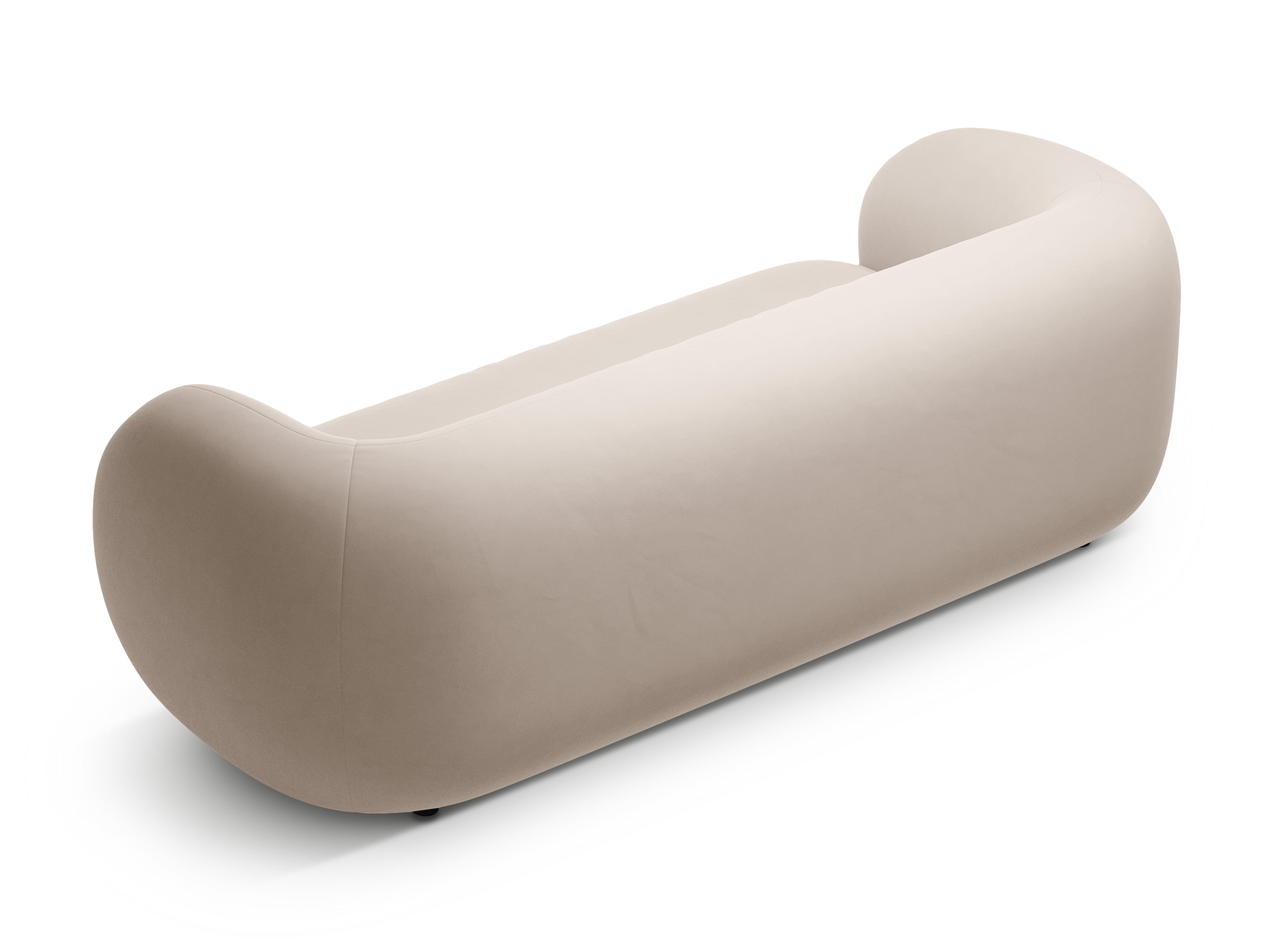 Sofa van fluweel 3-zits KATE beige