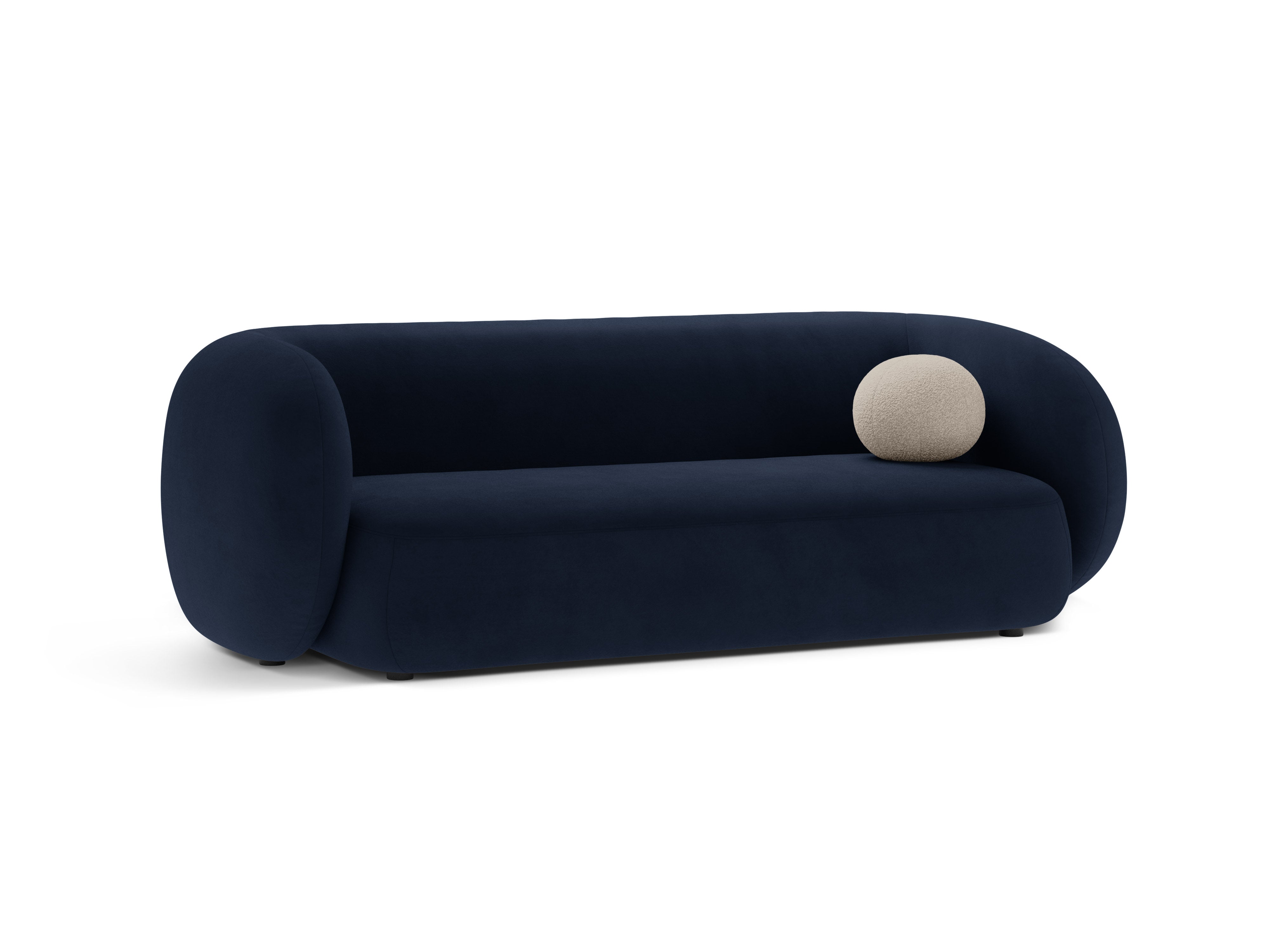 Sofa van fluweel 3-zits KATE koninklijk blauw