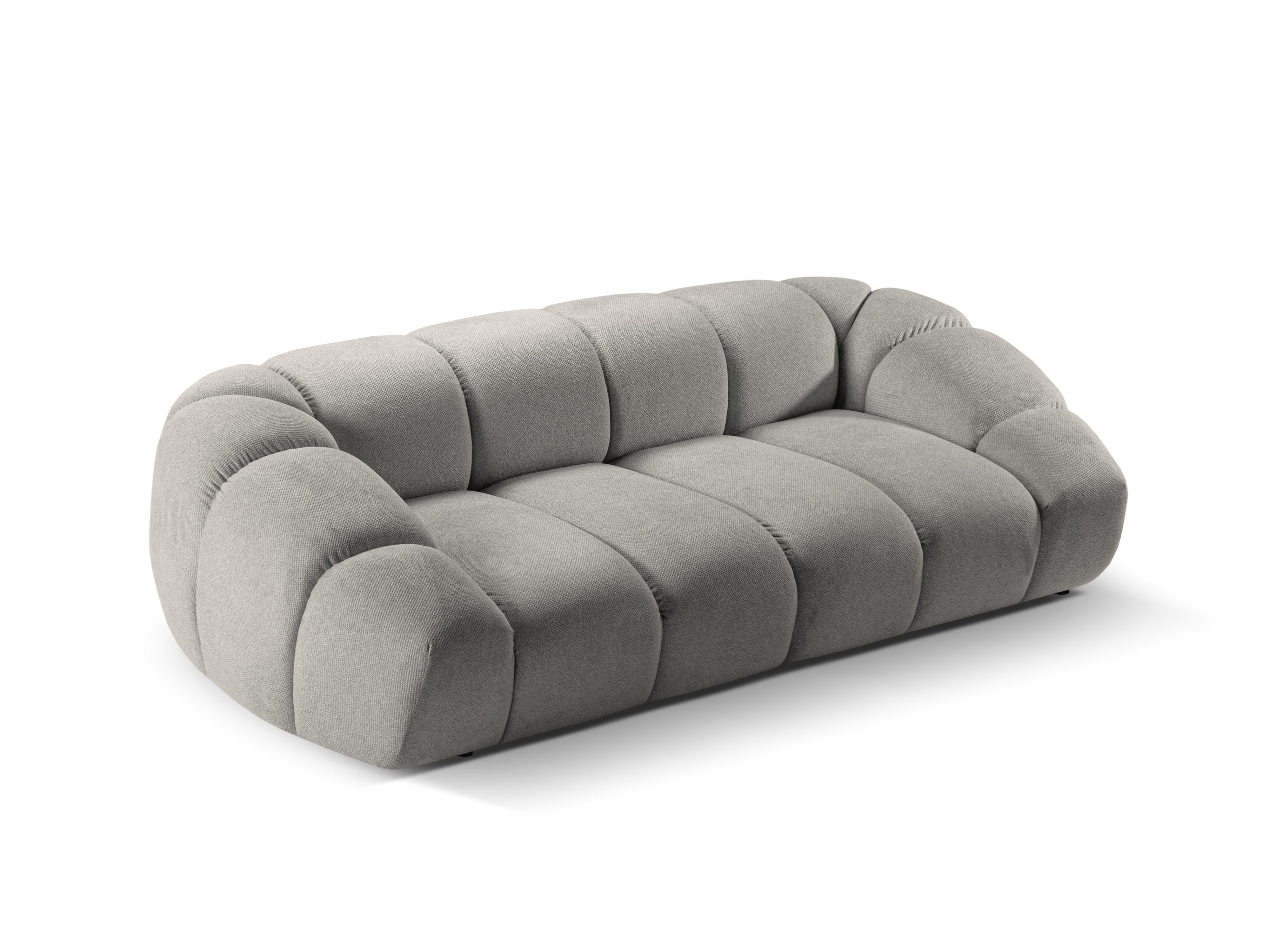 Sofa 2,5-zits DIANA lichtgrijze chenille