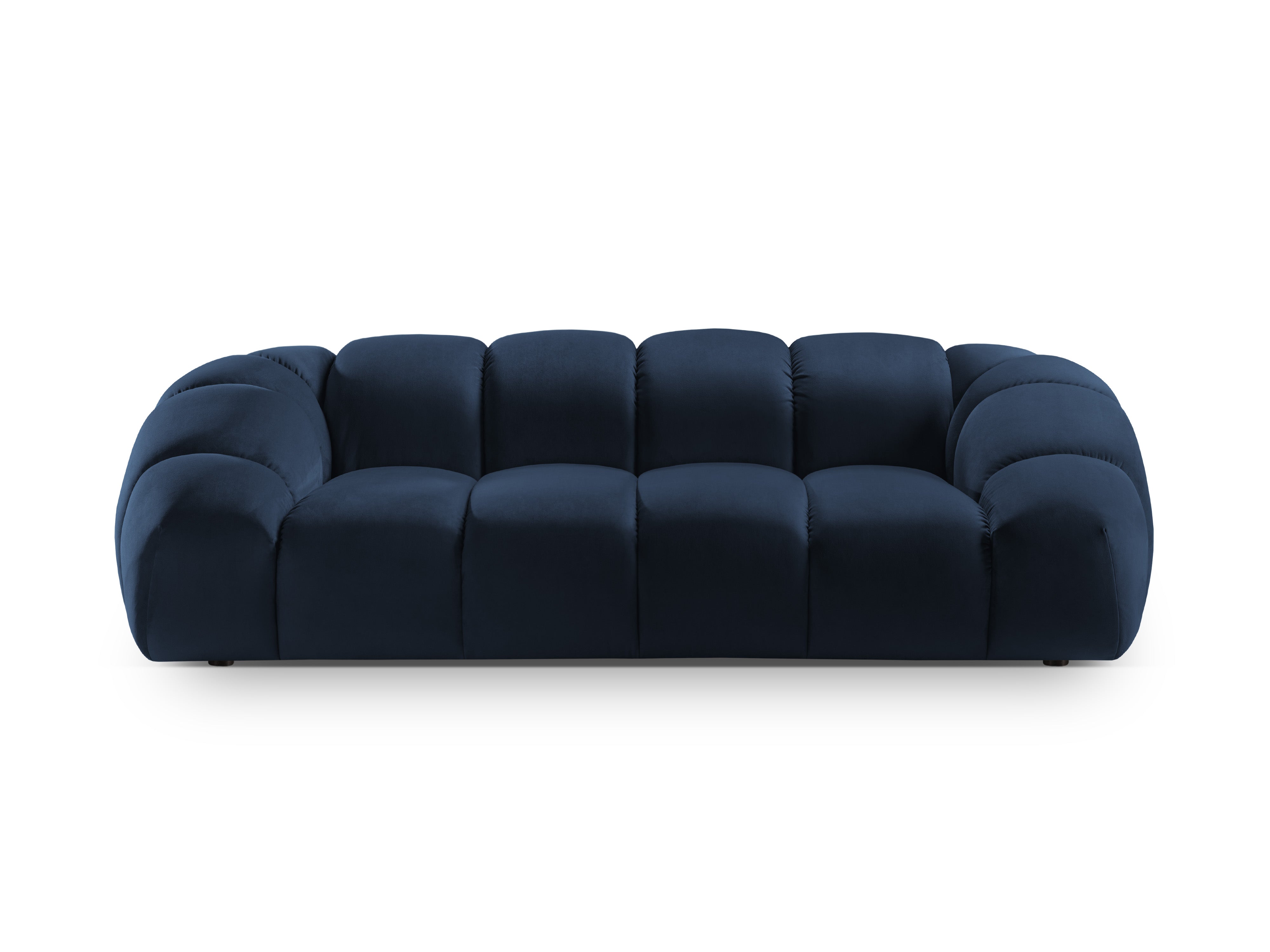Sofa van fluweel 2,5-persoons DIANA koninklijk blauw