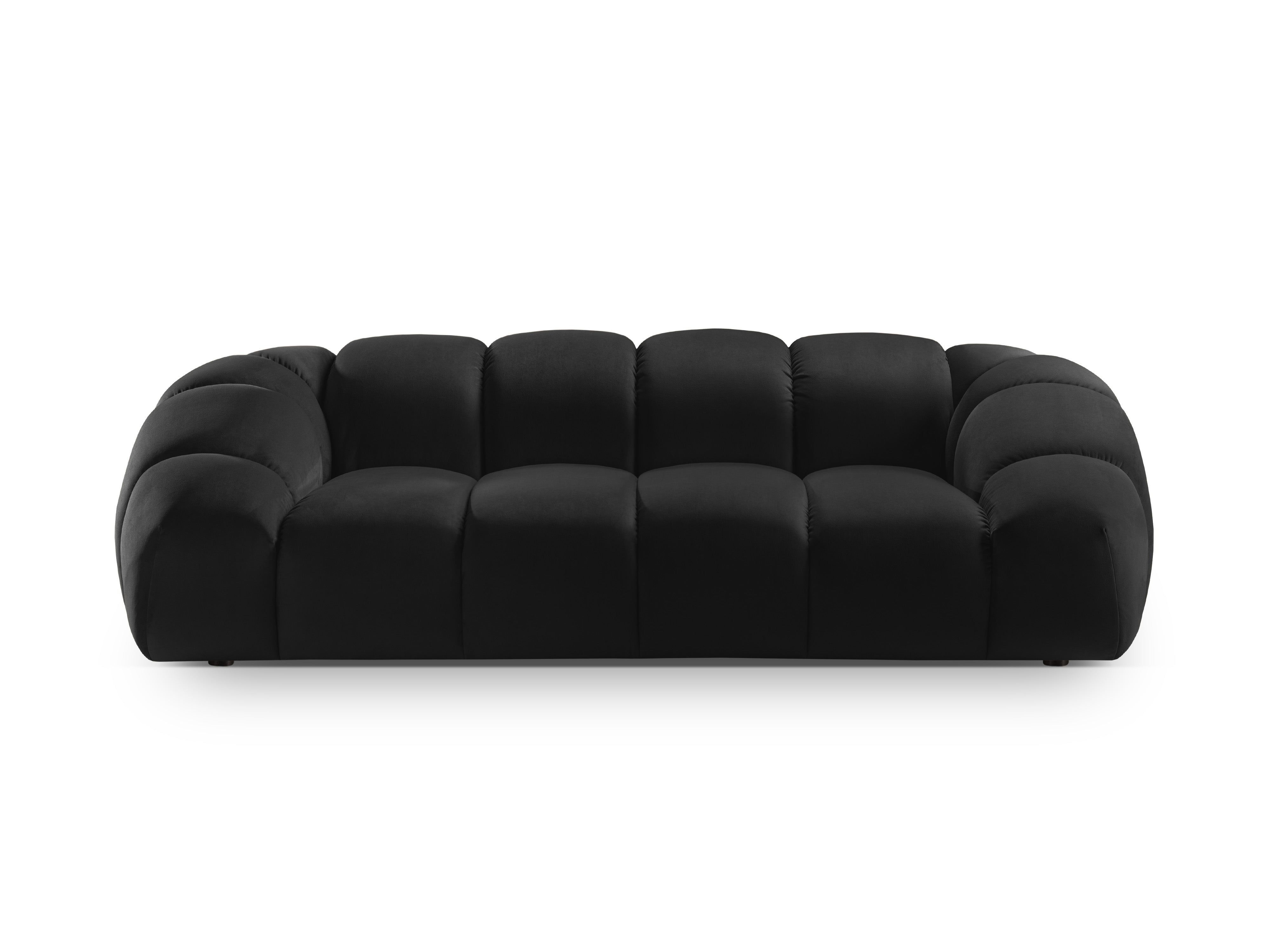 2.5-seater velvet sofa DIANA black