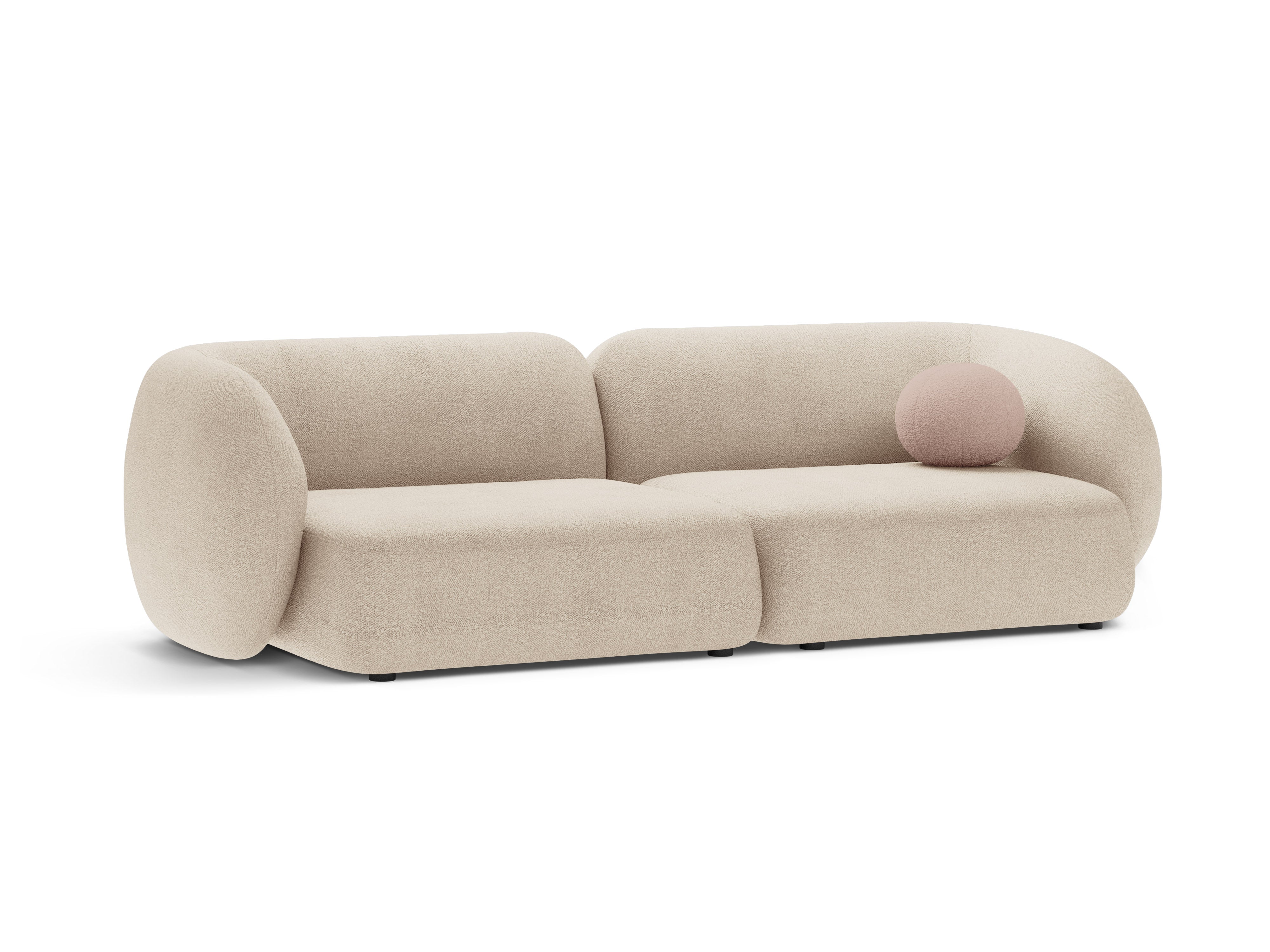 Sofa 4-persoons KATE beige boucle