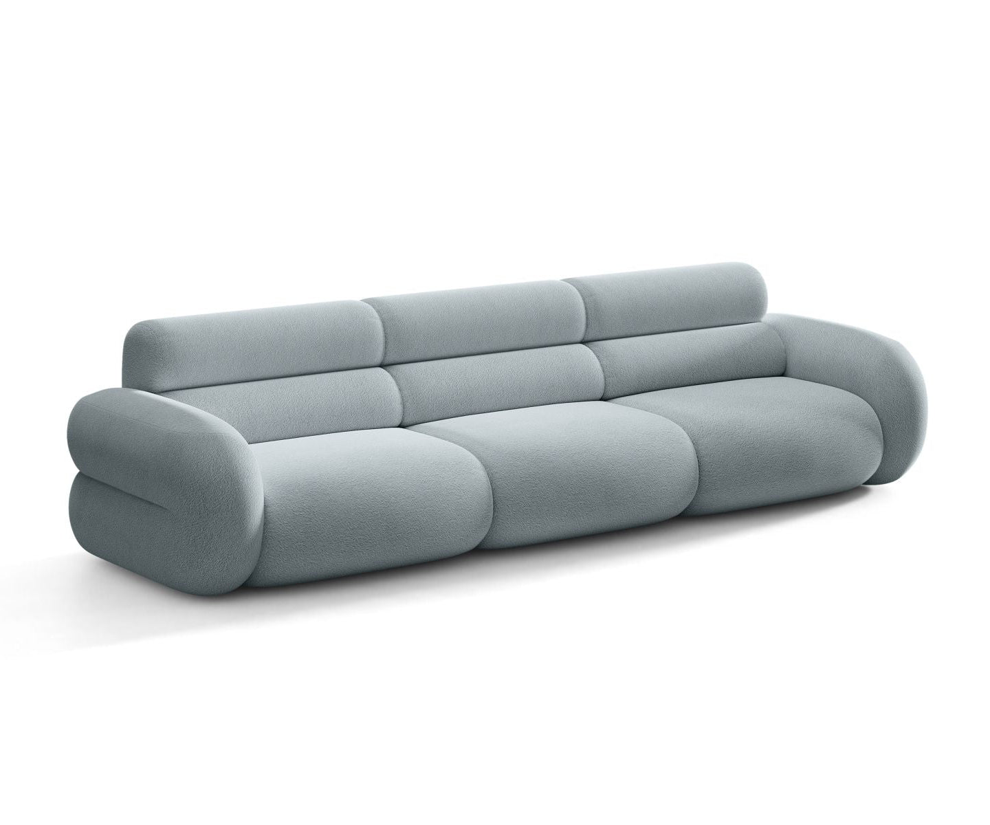 Sofa voor 4 personen NEO lichtblauwe boucle