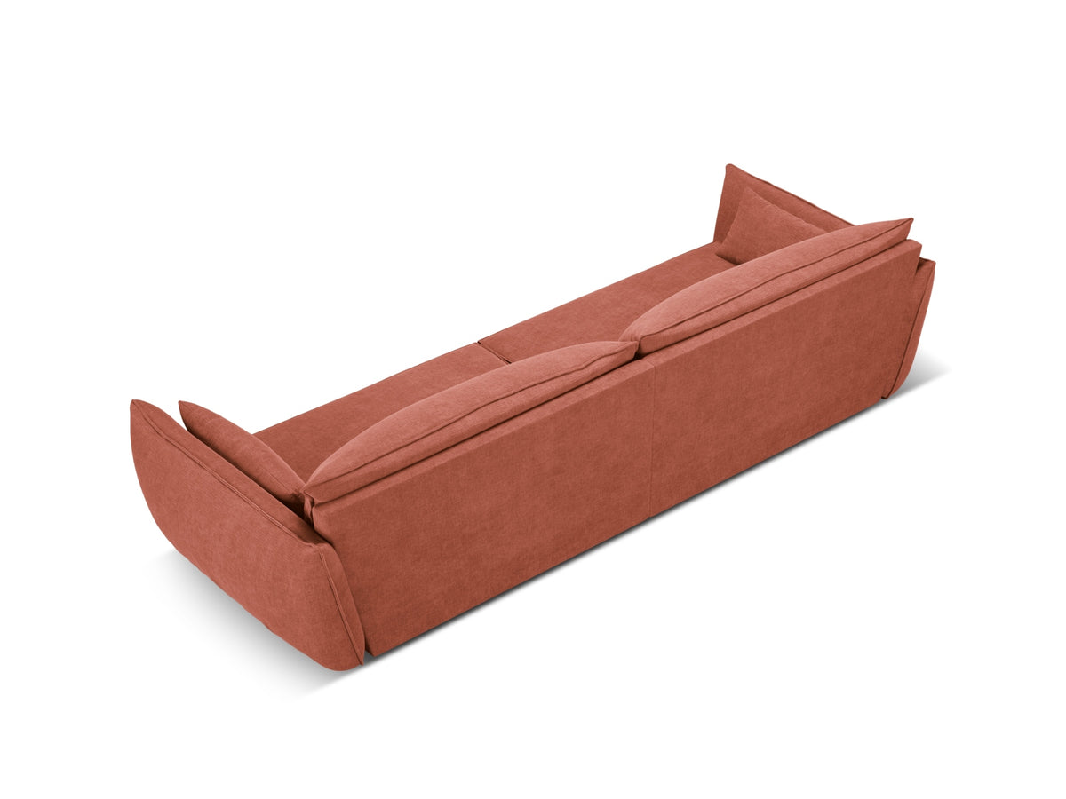 Sofa 4-osobowa KAELLE terakota szenil Over The Horizon – ujęcie tylne