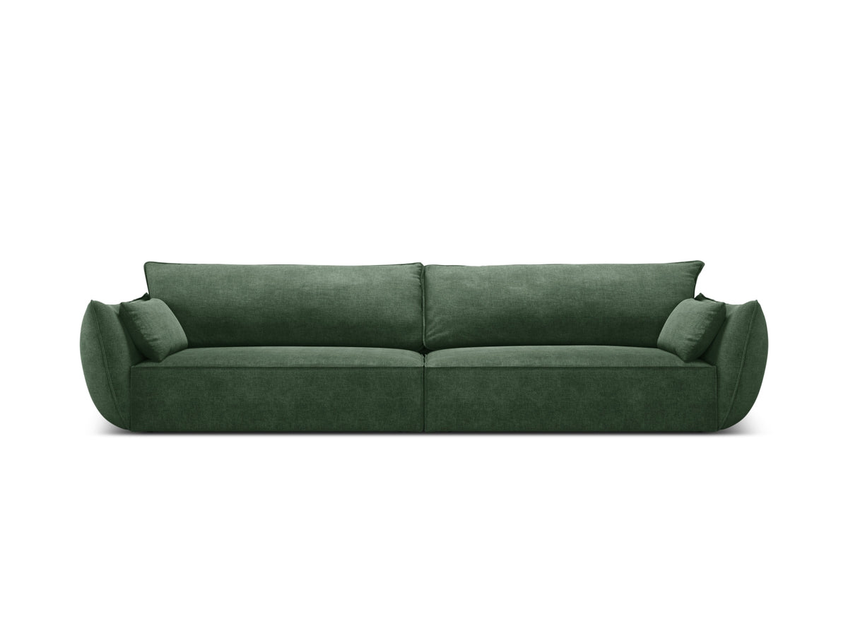 Sofa 4-osobowa KAELLE butelkowa zieleń szenil Over The Horizon – Micadoni