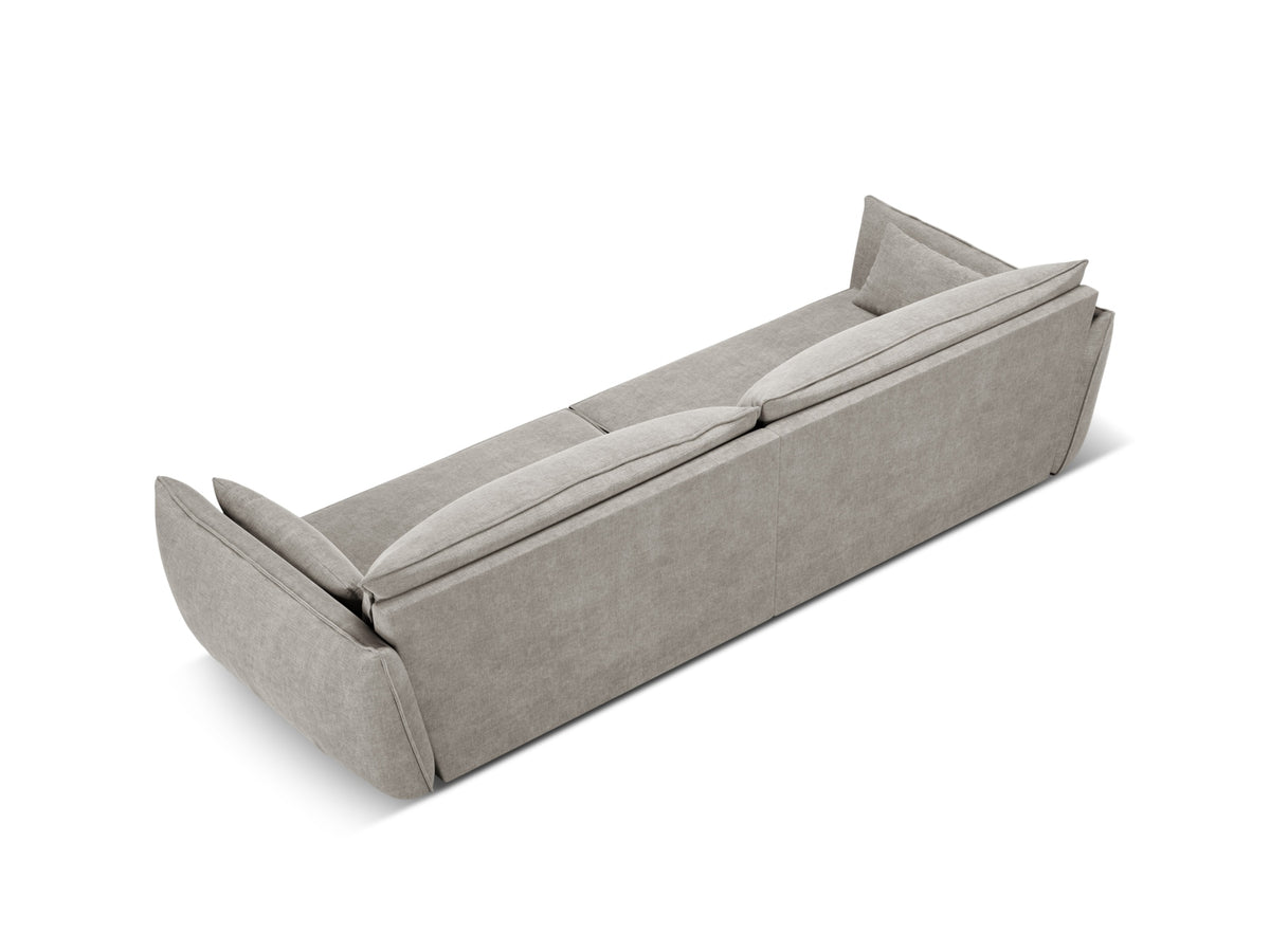 Sofa 4-osobowa KAELLE jasnoszary szenil Over The Horizon – ujęcie tylne