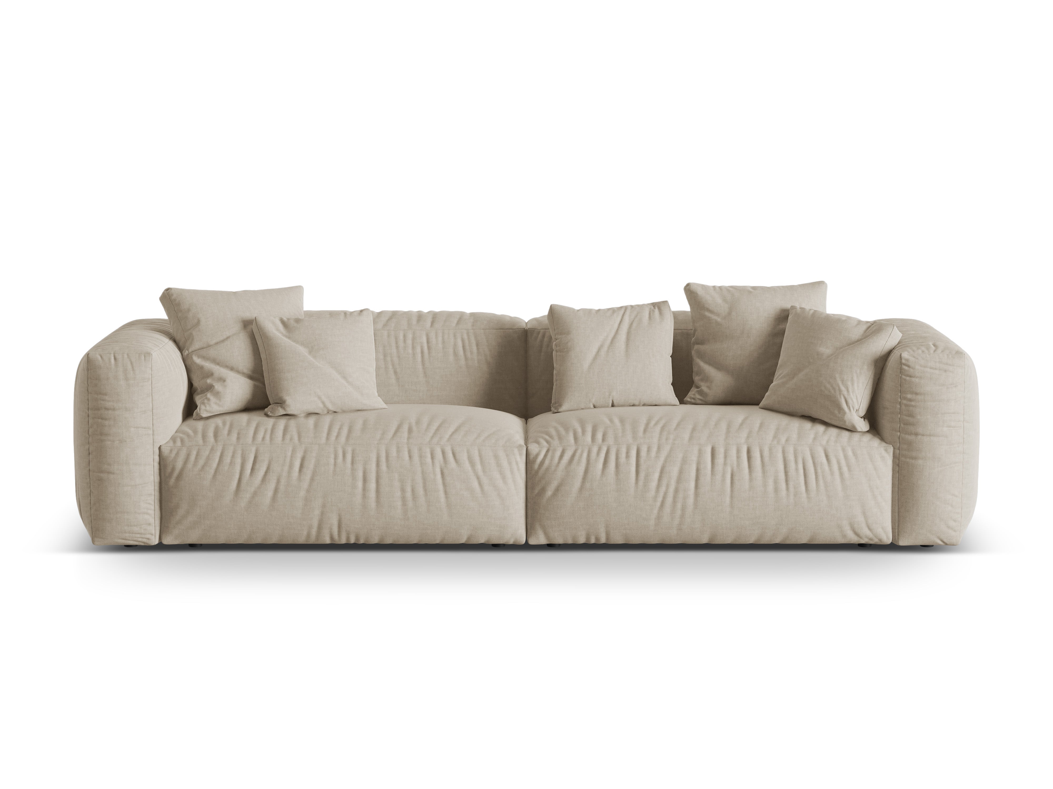 4-seater sofa light beige