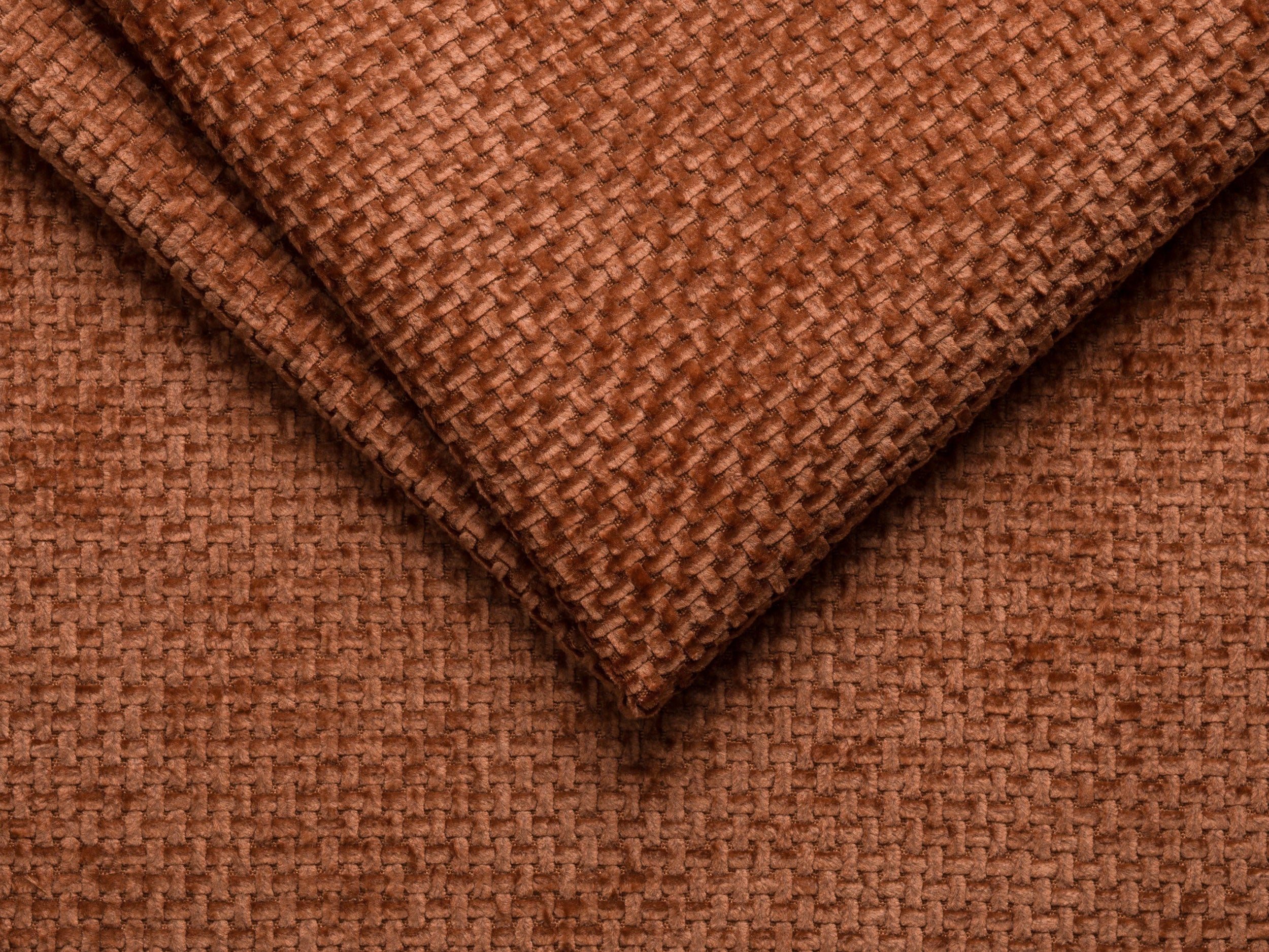 Sofa 4-Sitzer LUPINE ziegelrot Chenille
