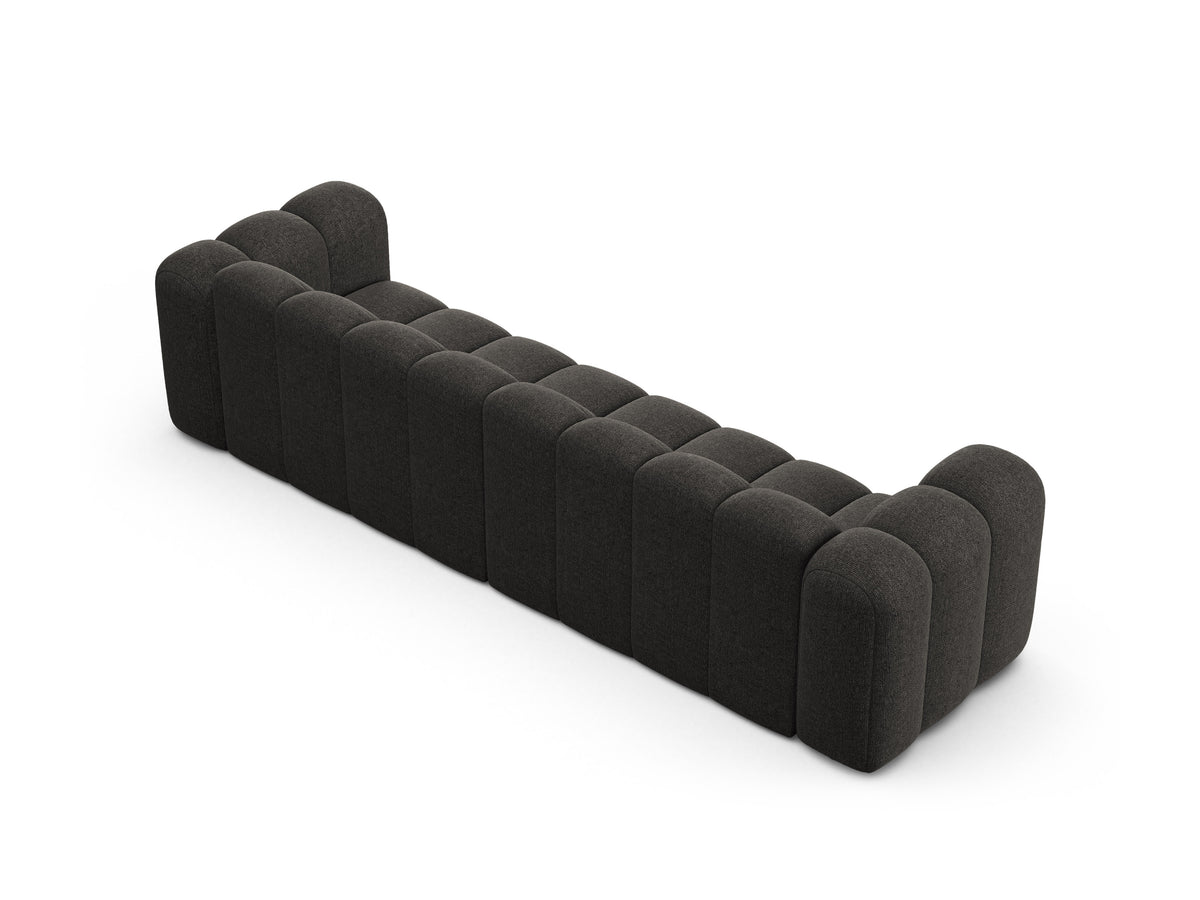 Sofa 4-osobowa LUPINE szary szenil – aksamit