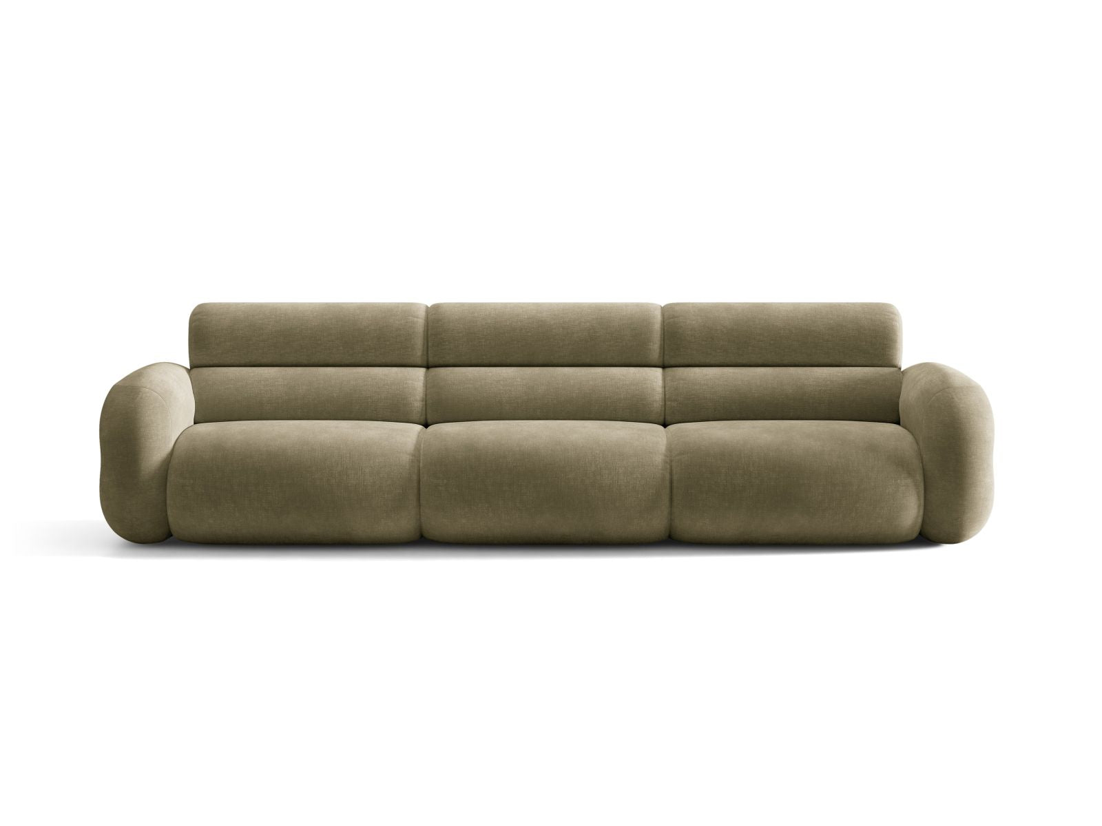 Sofa voor 4 personen NEO olijfgroen chenille