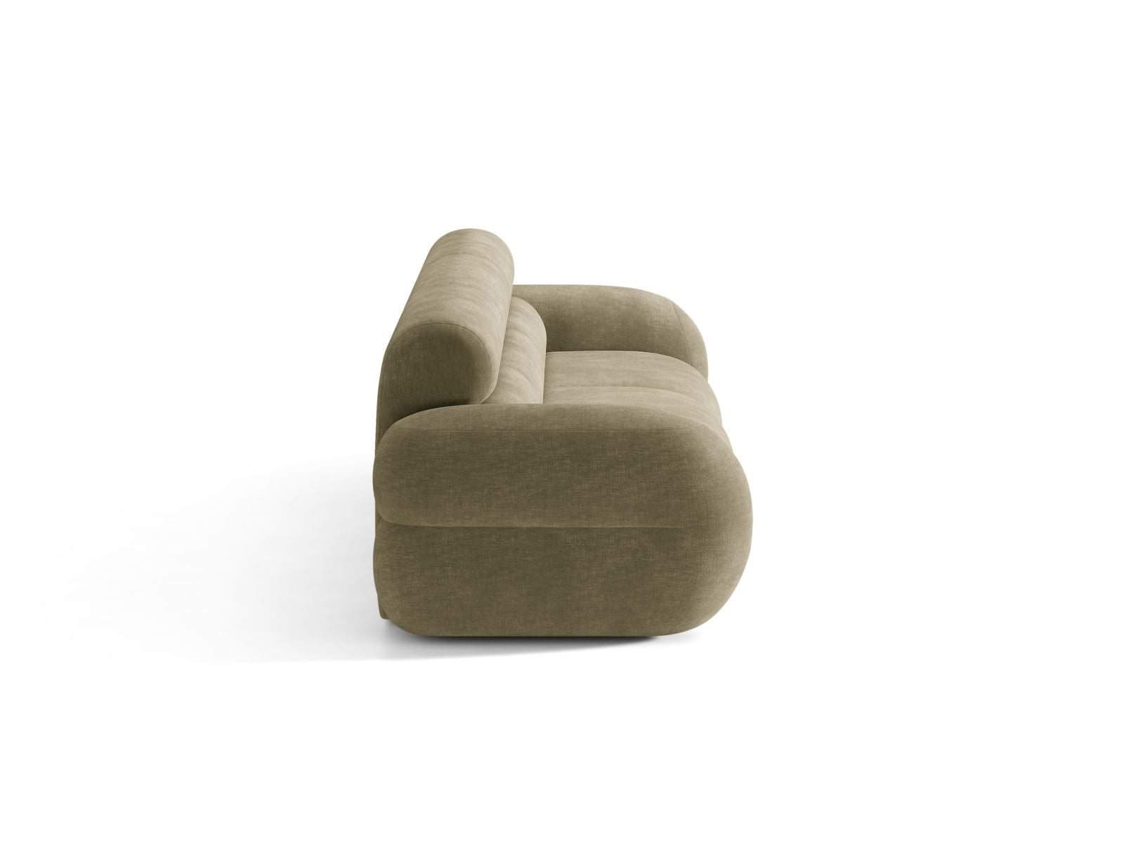 Sofa voor 4 personen NEO olijfgroen chenille