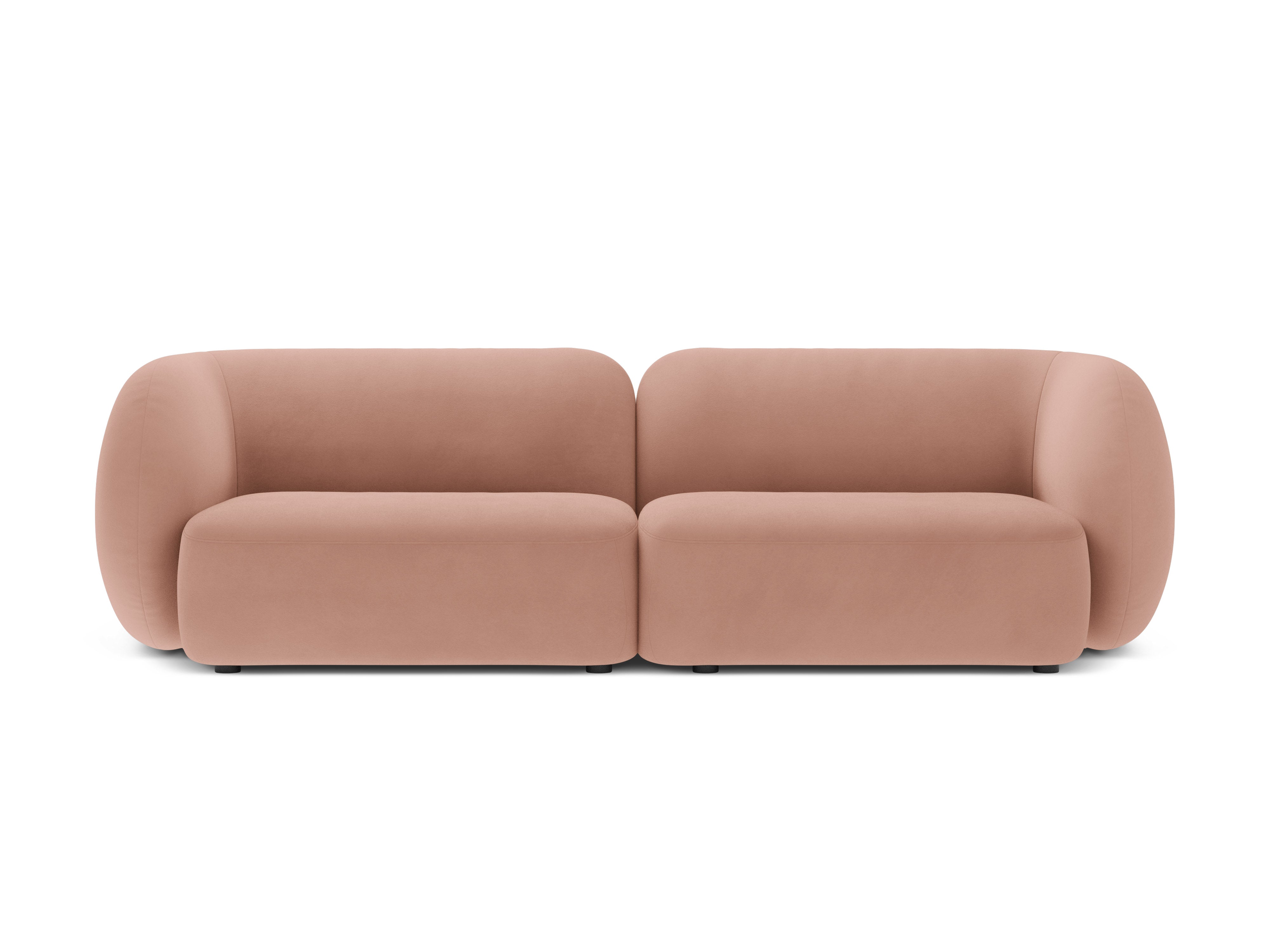 Sofa für 4 Personen aus Samt KATE rosa