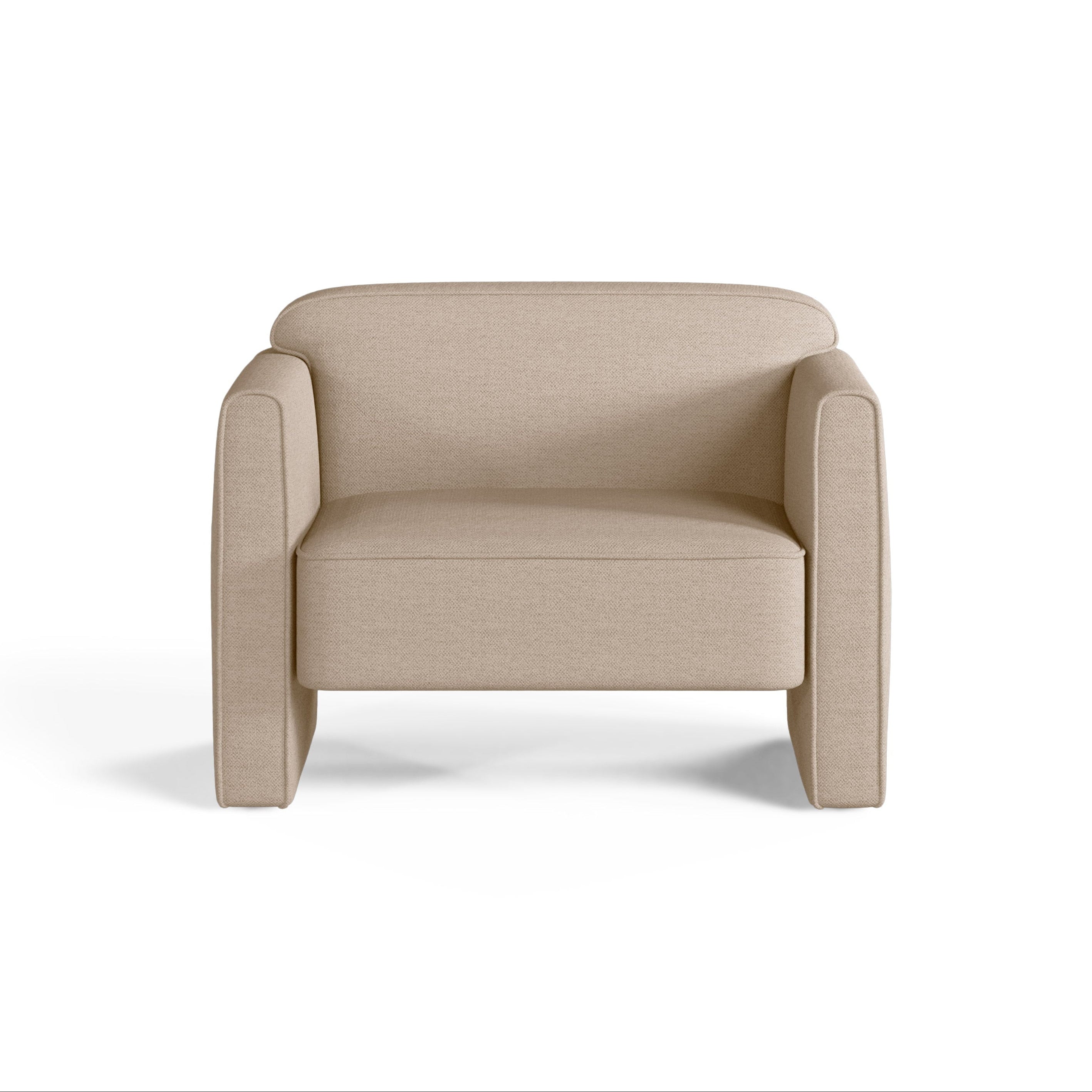Fauteuil ABBY zandkleurig